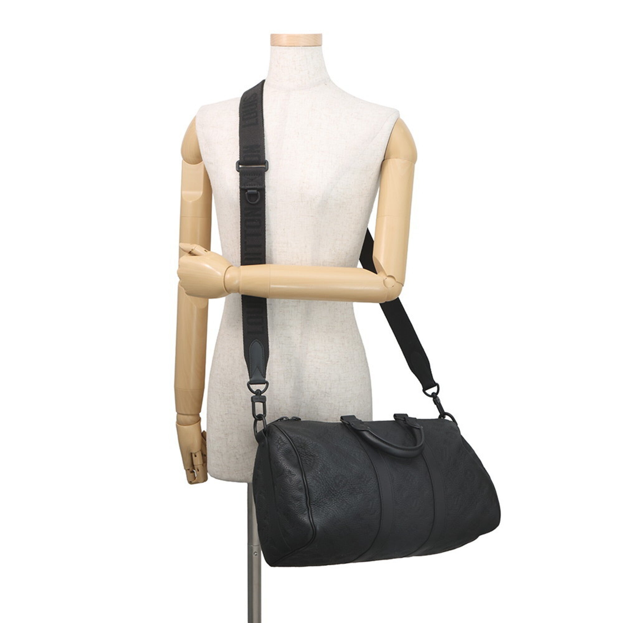 Louis Vuitton Monogram Black Monogram Noir Leather Handbag (Pre-Owned)
