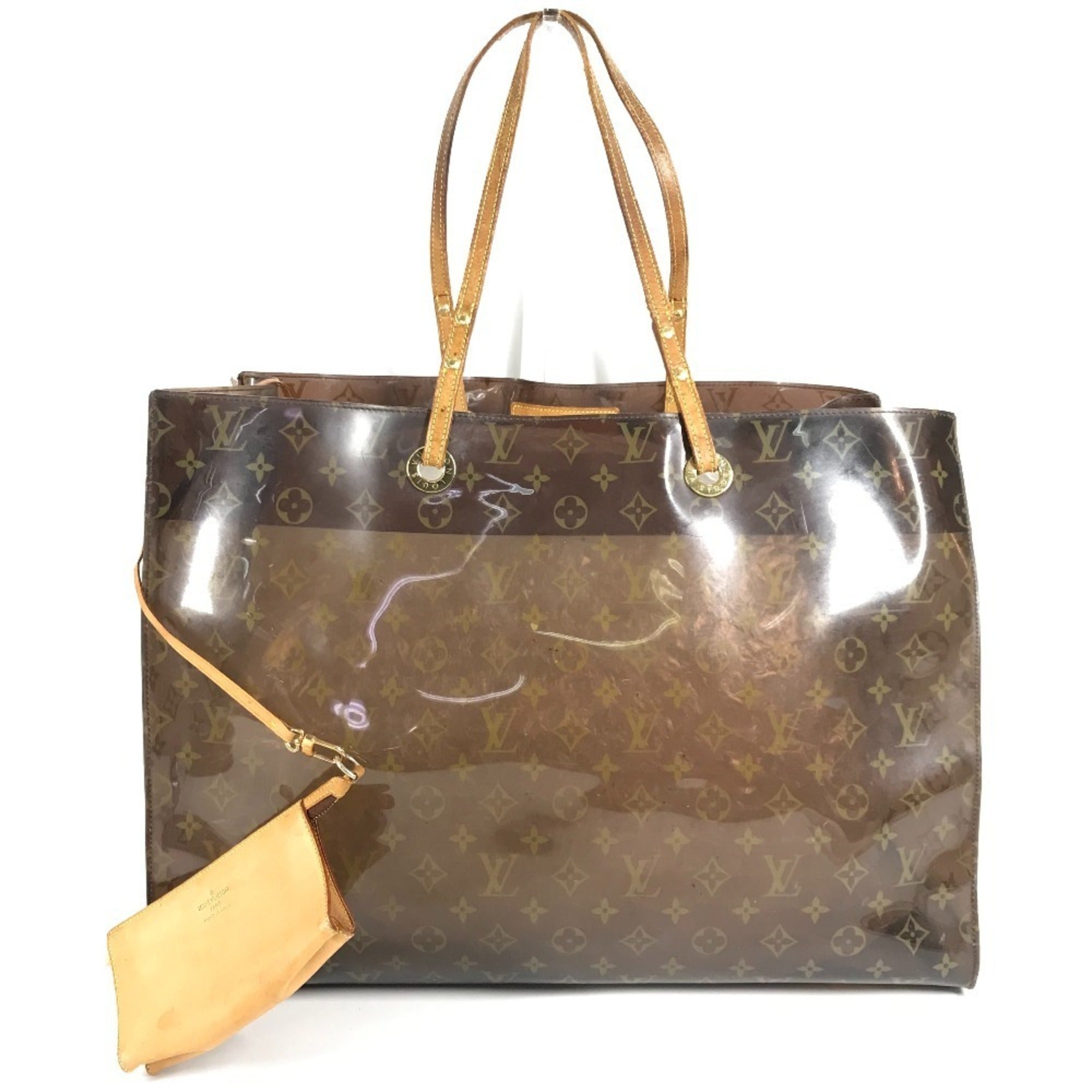 Louis Vuitton Brown Monogram Vinyl Monogram Handbag Pouch Shoulder Bag Tote Bag (Pre-Owned)