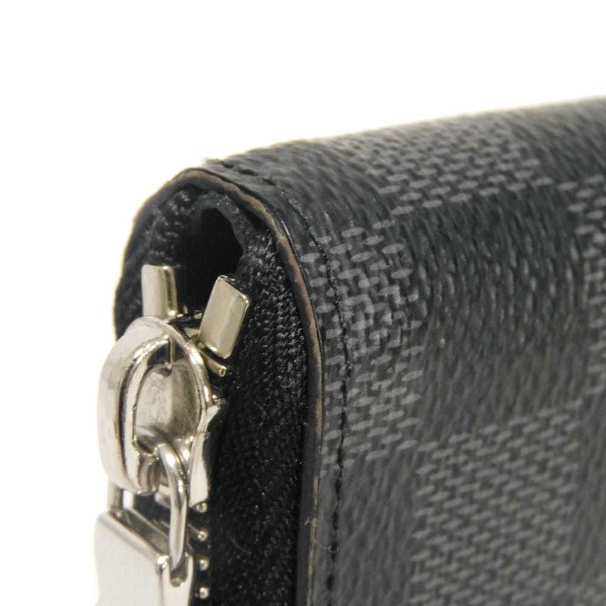 Louis Vuitton Black Damier Graphite Noir Damier Graphite Long Wallet (Bi-Fold) (Pre-Owned)