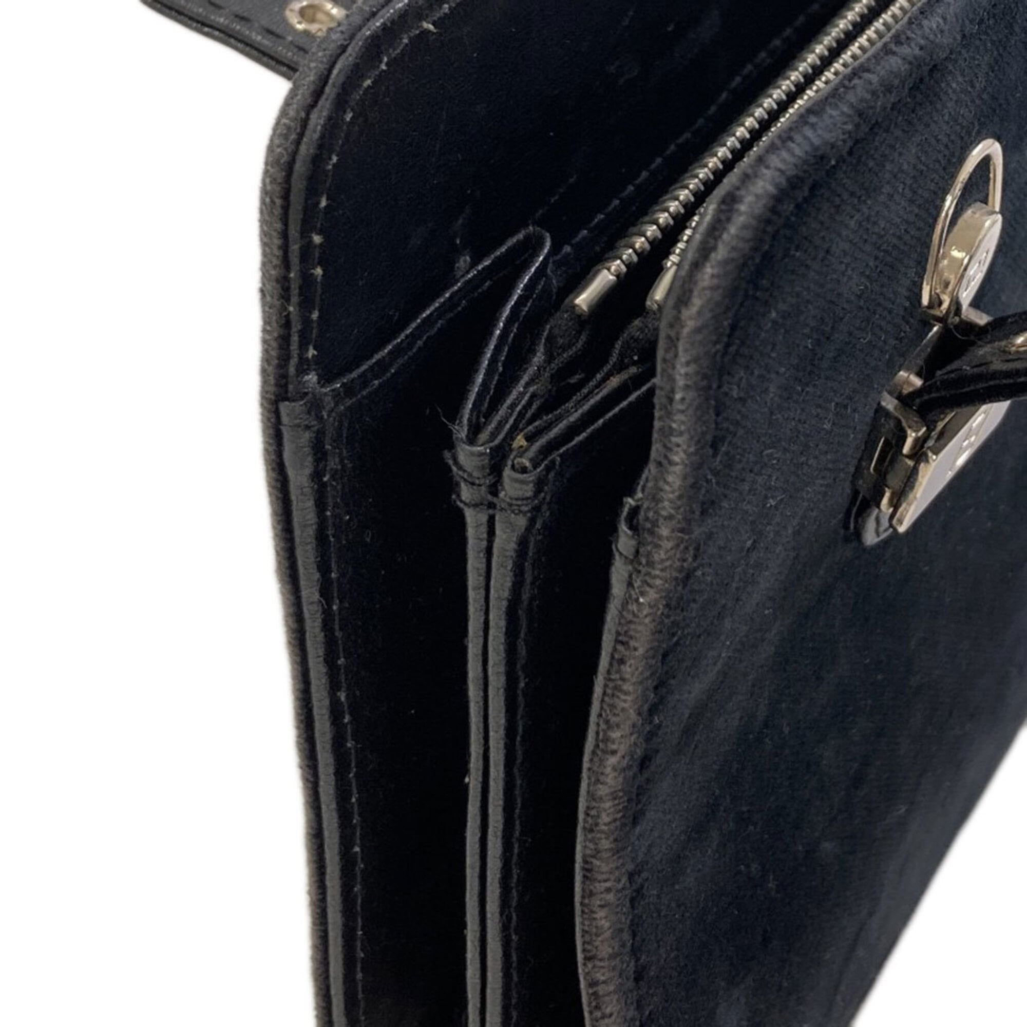 Fendi Black Suede Handbag (Pre-Owned)