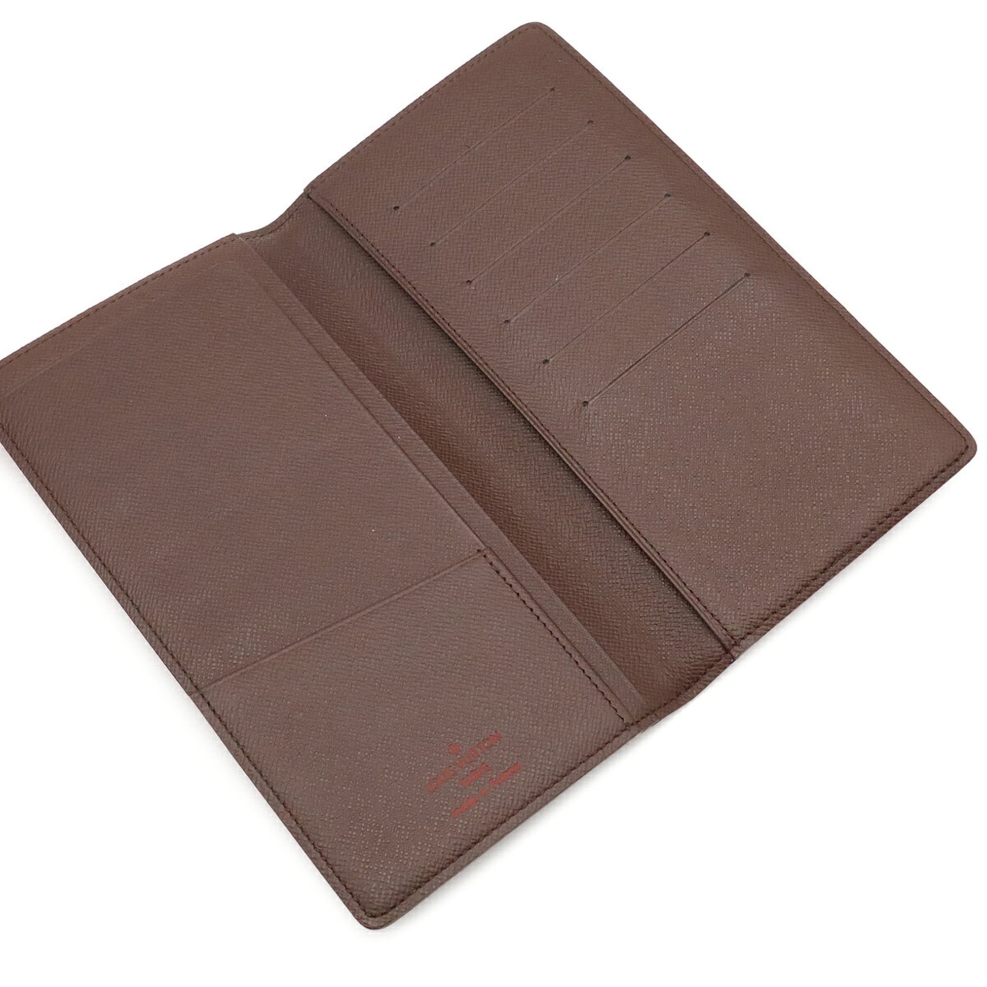 Louis Vuitton Brown Pvc Coated Canvas Long Bill Wallet (Bi-Fold) (Pre-Owned)