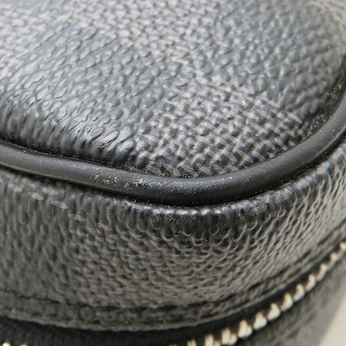 Louis Vuitton Black Gray Damier Canvas Shoulder Bag (Pre-Owned)