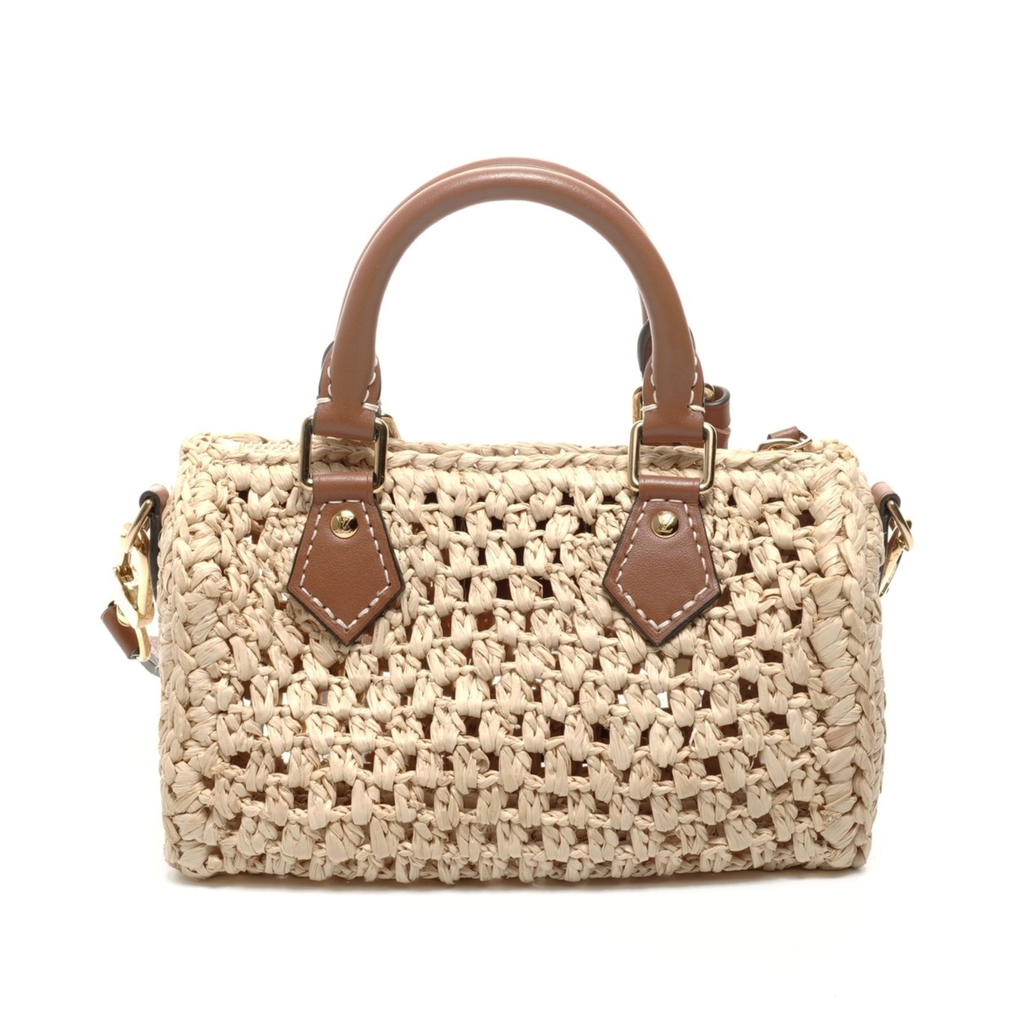 Louis Vuitton Beige Raffia Shoulder Bag (Pre-Owned)