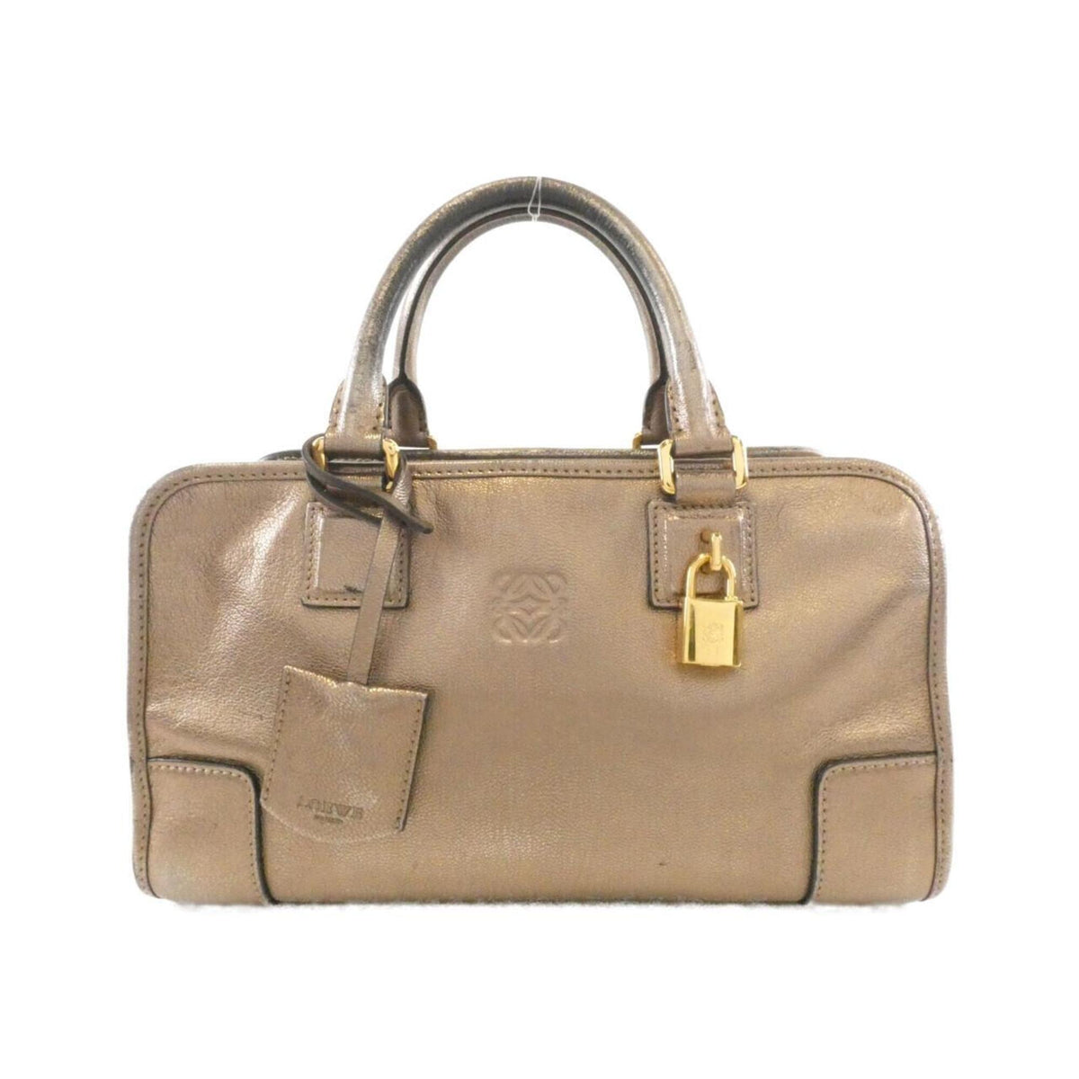 Loewe Bronze Leather Handbag (Pre-Owned)