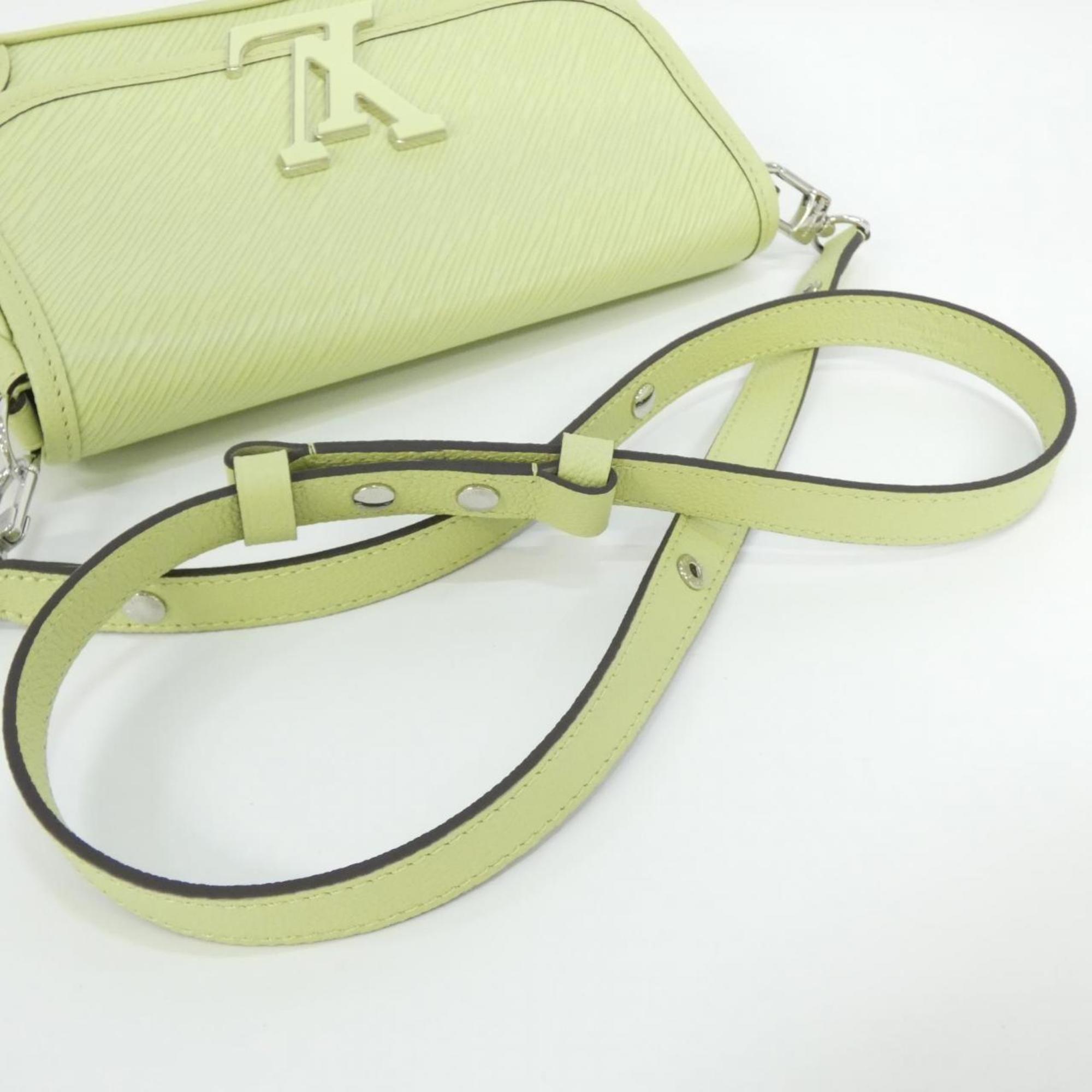 Louis Vuitton Green Leather Shoulder Bag (Pre-Owned)