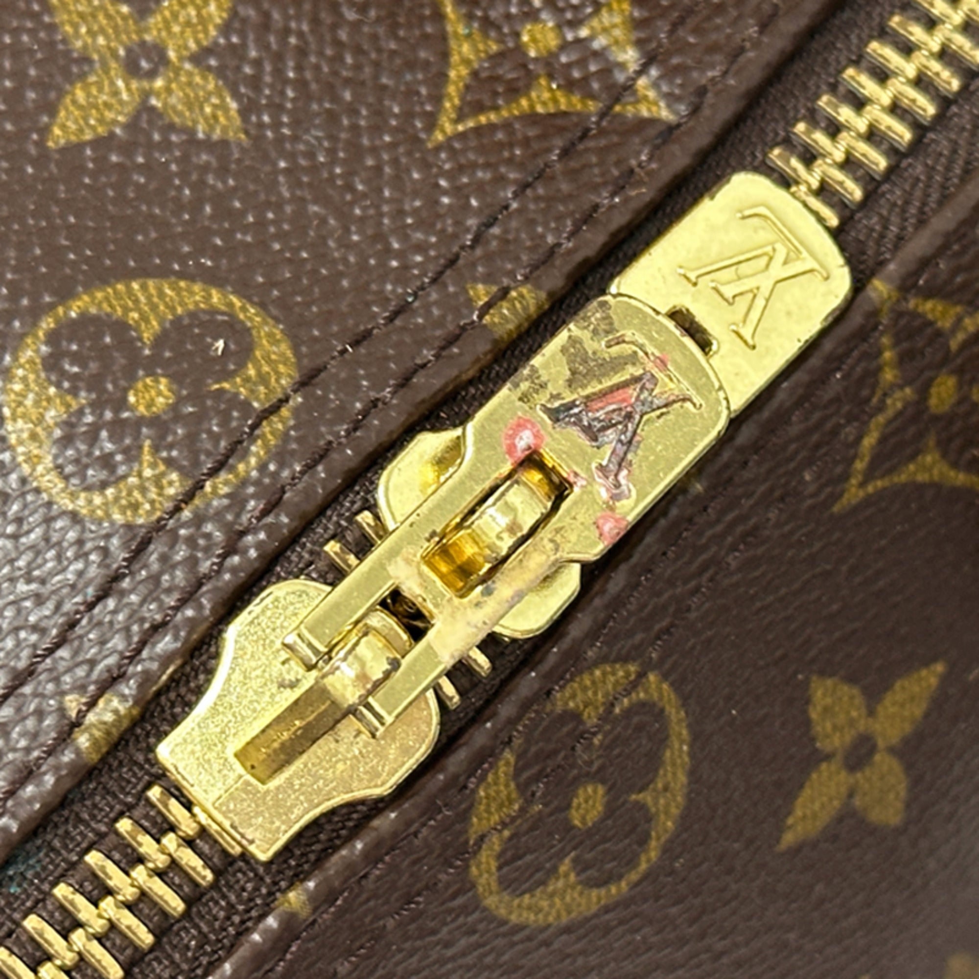 Louis Vuitton Brown Monogram Monogram Boston Bag Handbag (Pre-Owned)