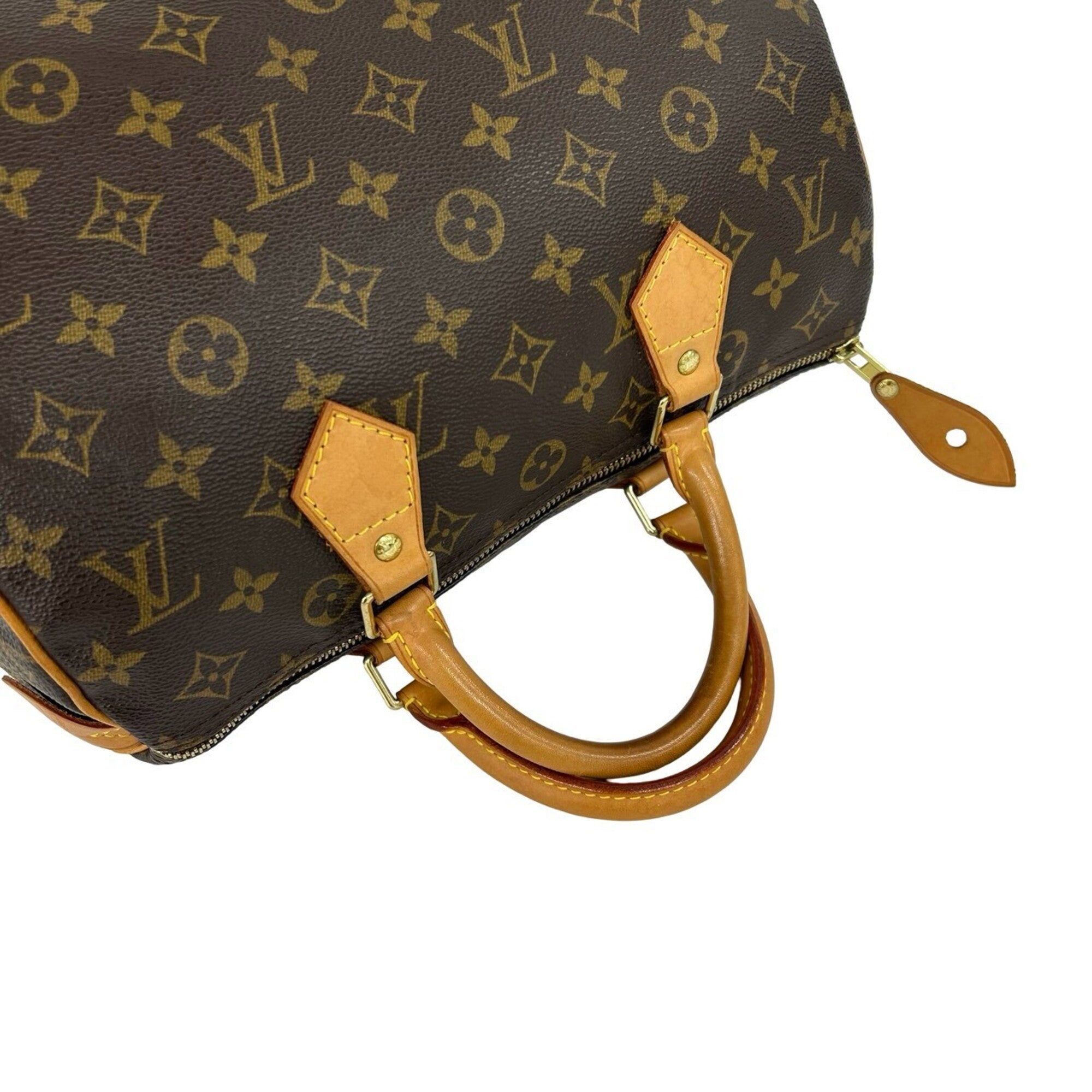 Louis Vuitton Brown Leather Pvc Boston Bag Handbag (Pre-Owned)