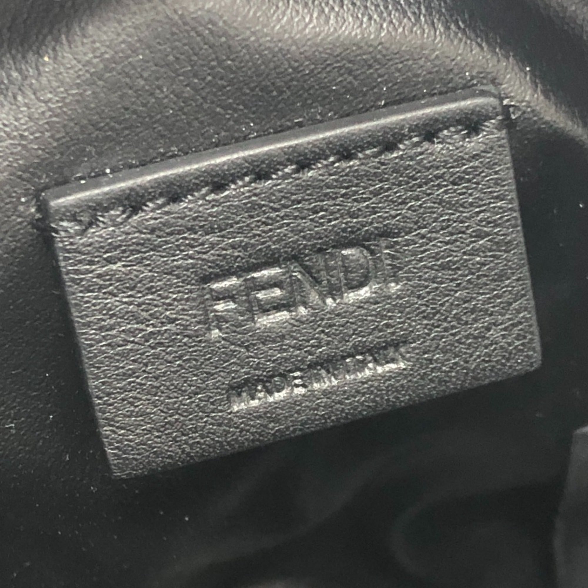 Fendi Zucca Black Canvas Pouch Wash Bag (Pre-Owned)