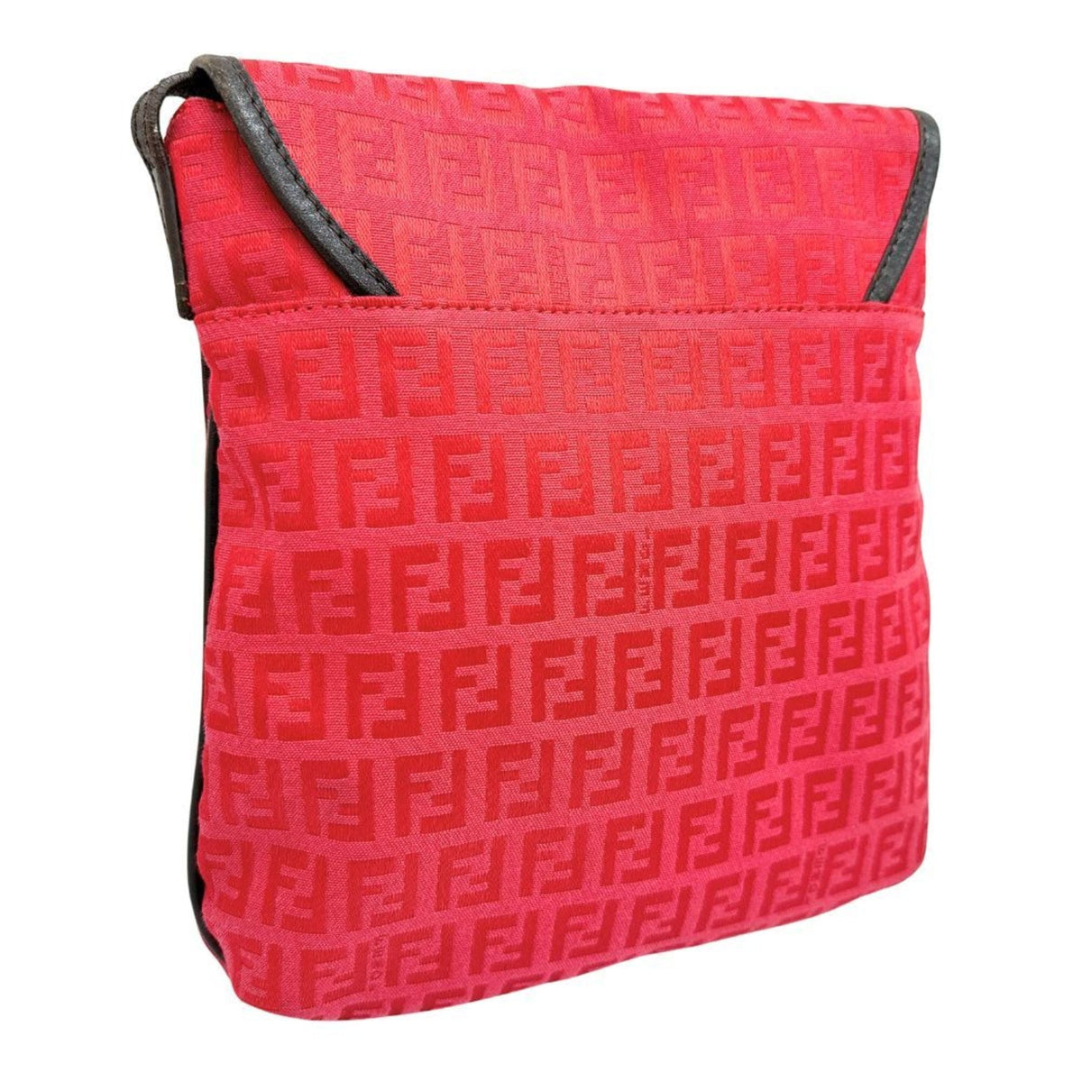 Fendi Pink Canvas Shoulder Bag (Pre-Owned)