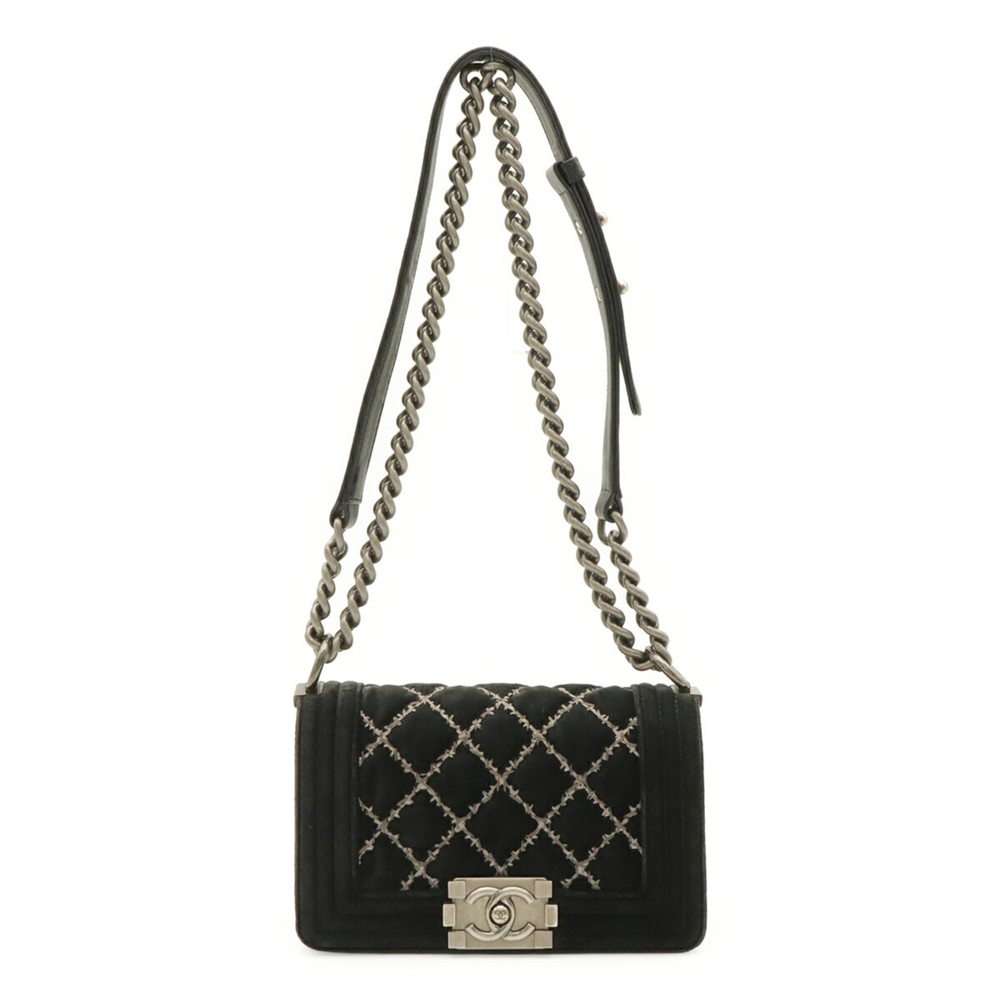 Chanel Black Leather Shoulder Bag (Pre-Owned)