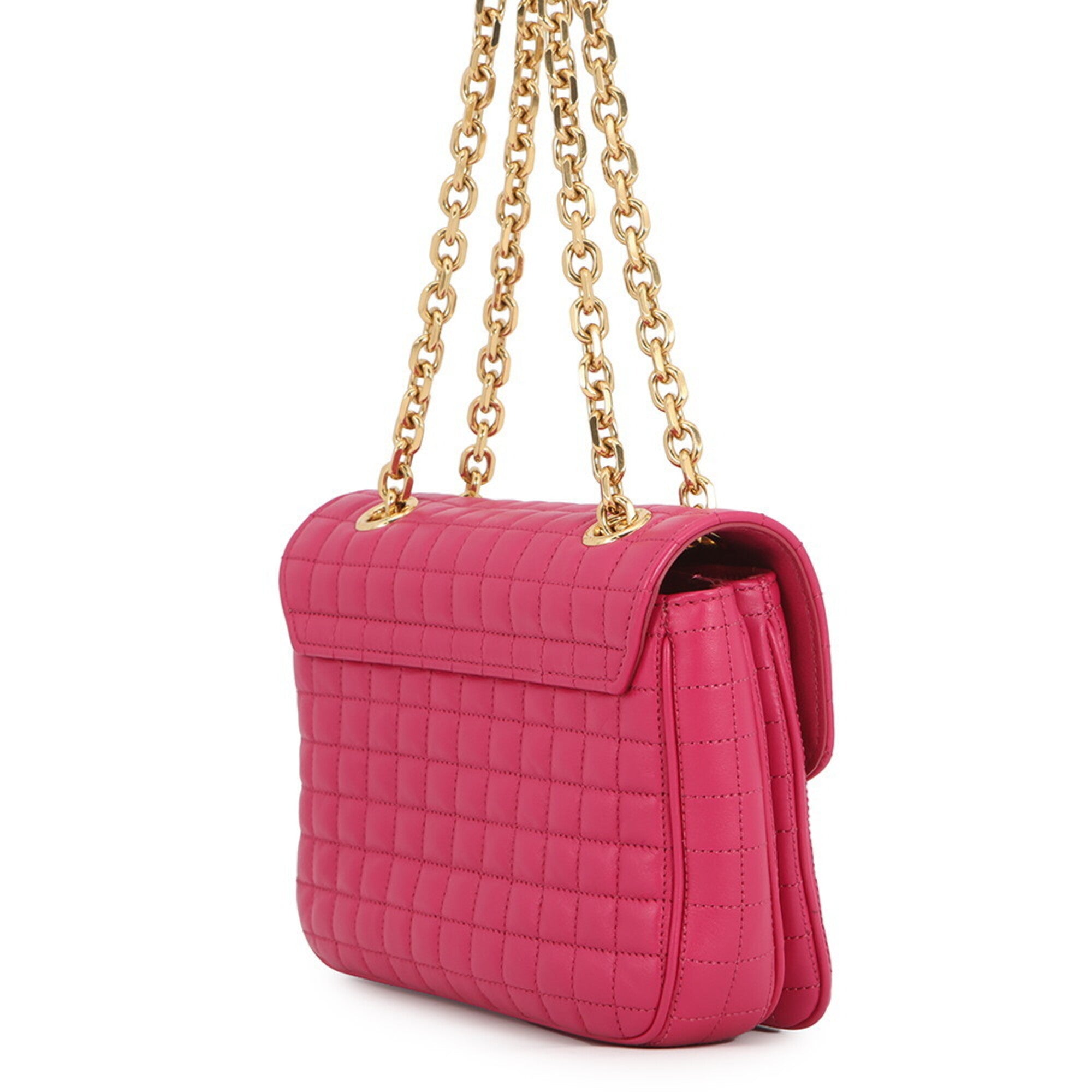 Celine Pink Leather Handbag Shoulder Bag (Pre-Owned)