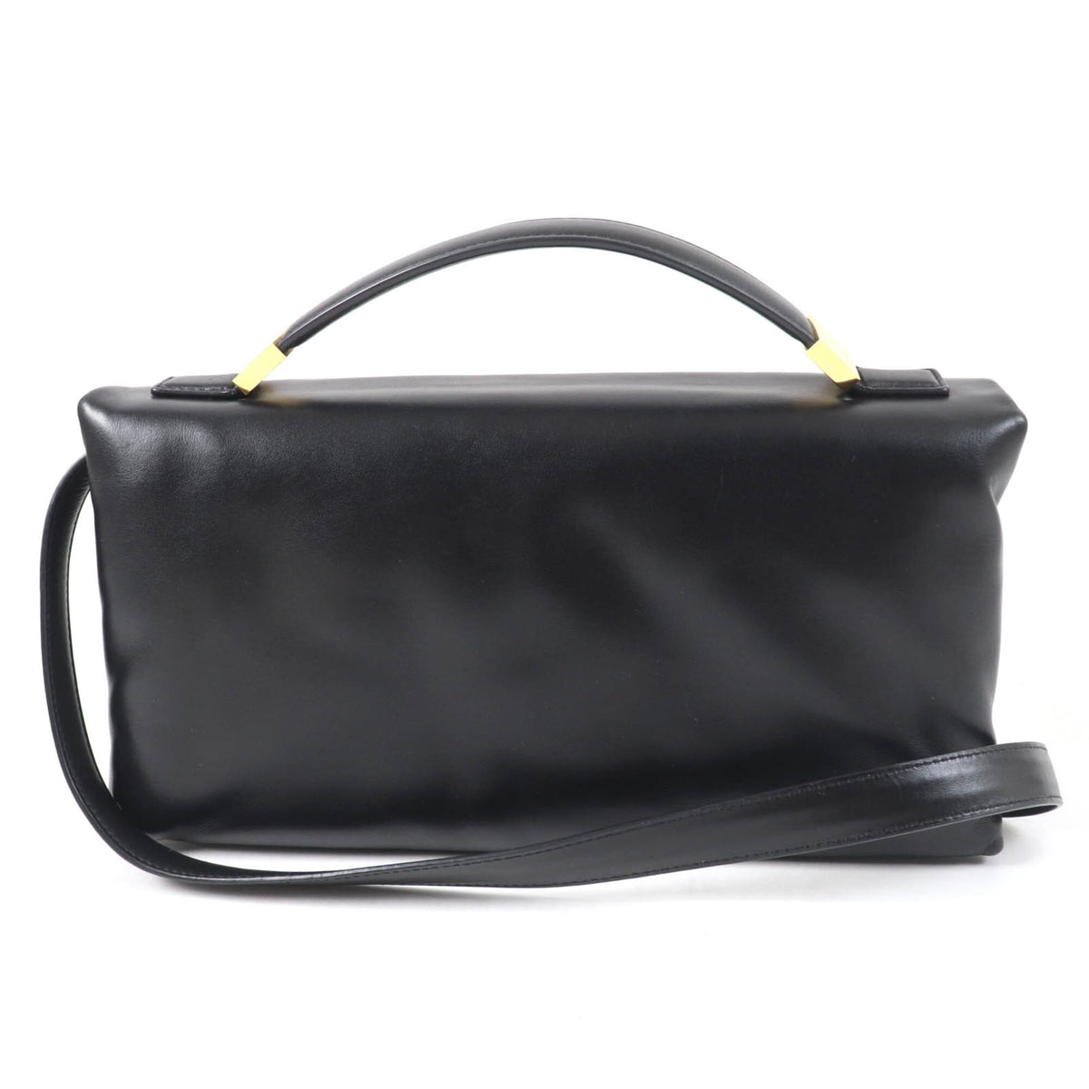 Marni Black Leather Shoulder Bag (Pre-Owned)