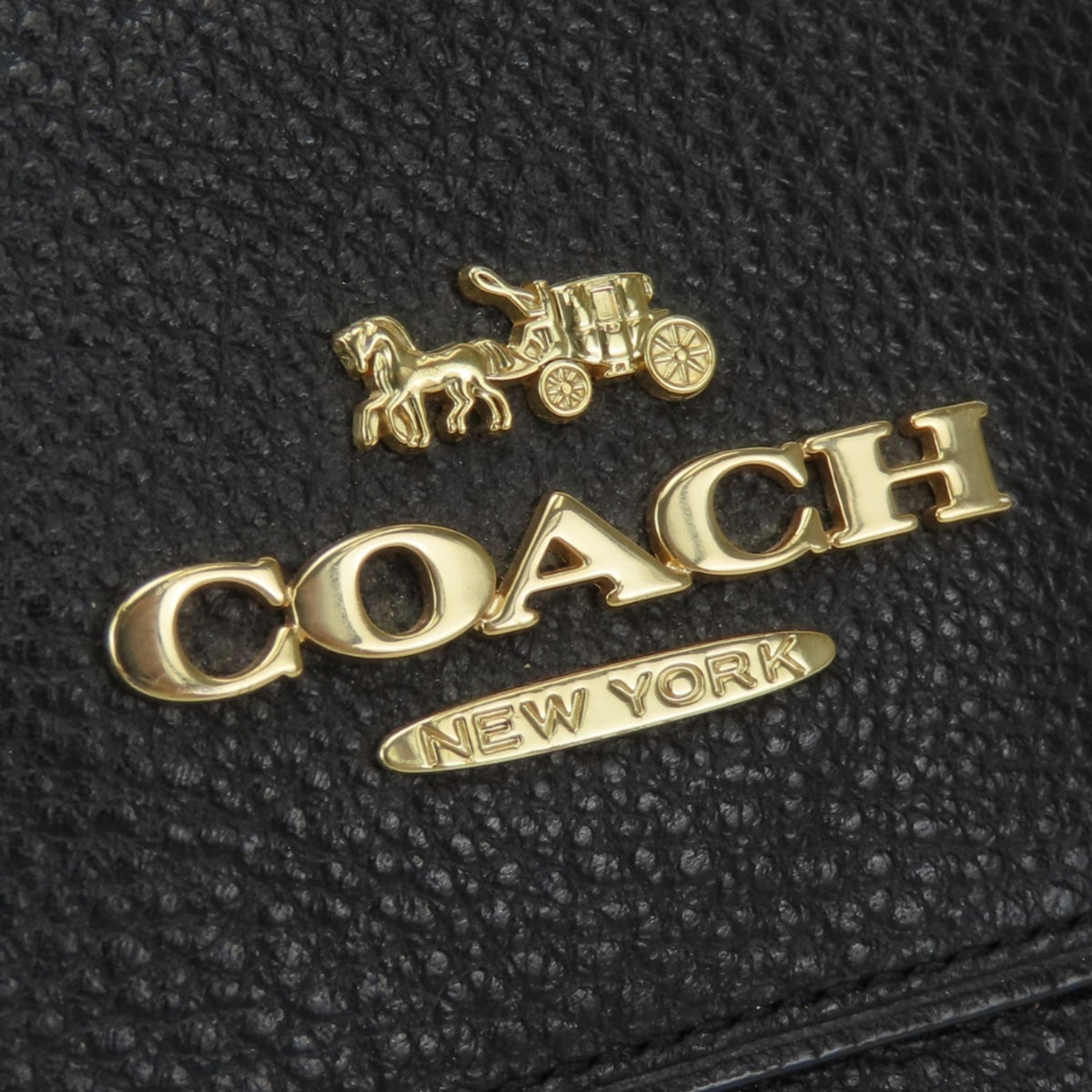 Coach Black Leather Handbag Shoulder Bag (Pre-Owned)
