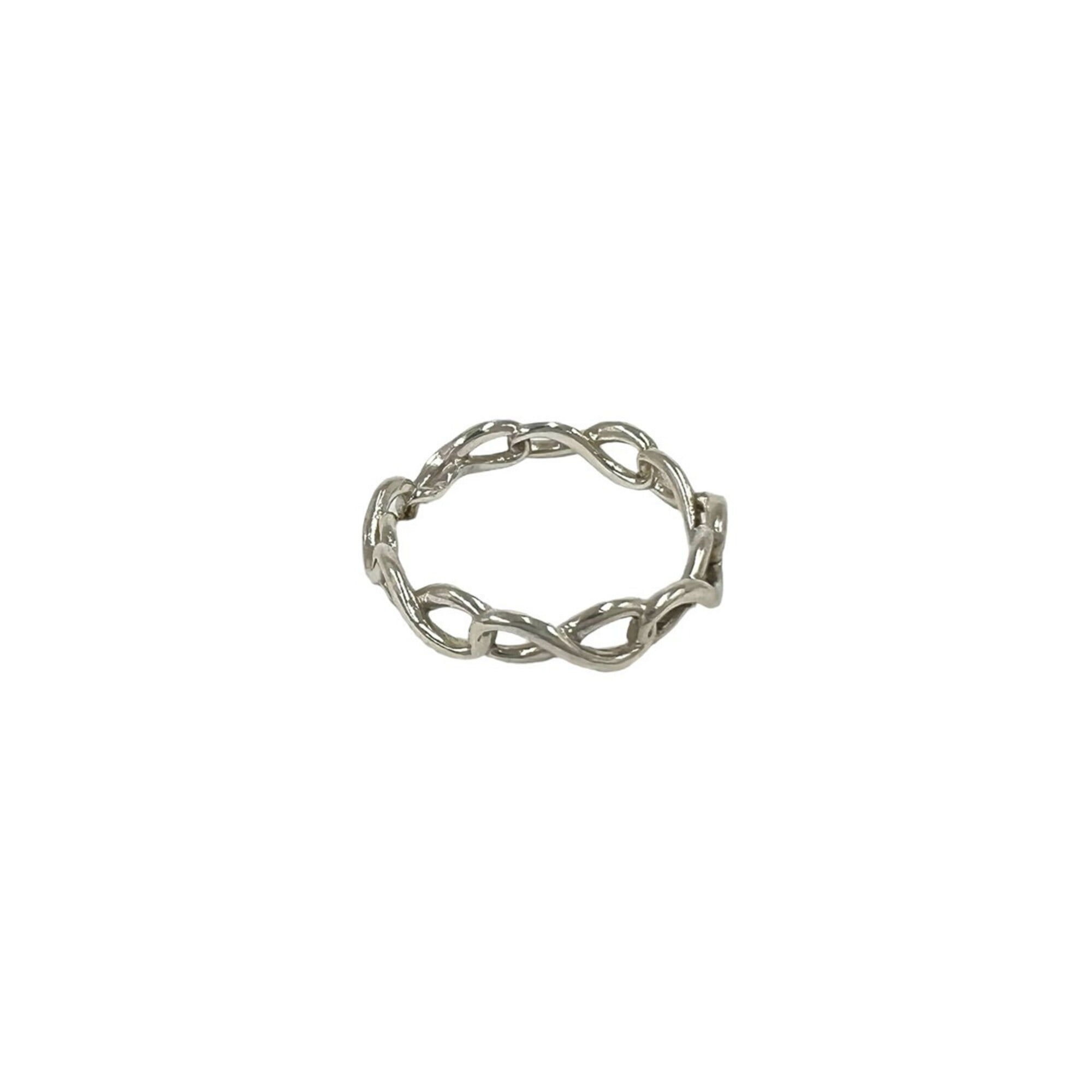 Tiffany Silver Silver 925 Band Ring (Pre-Owned)