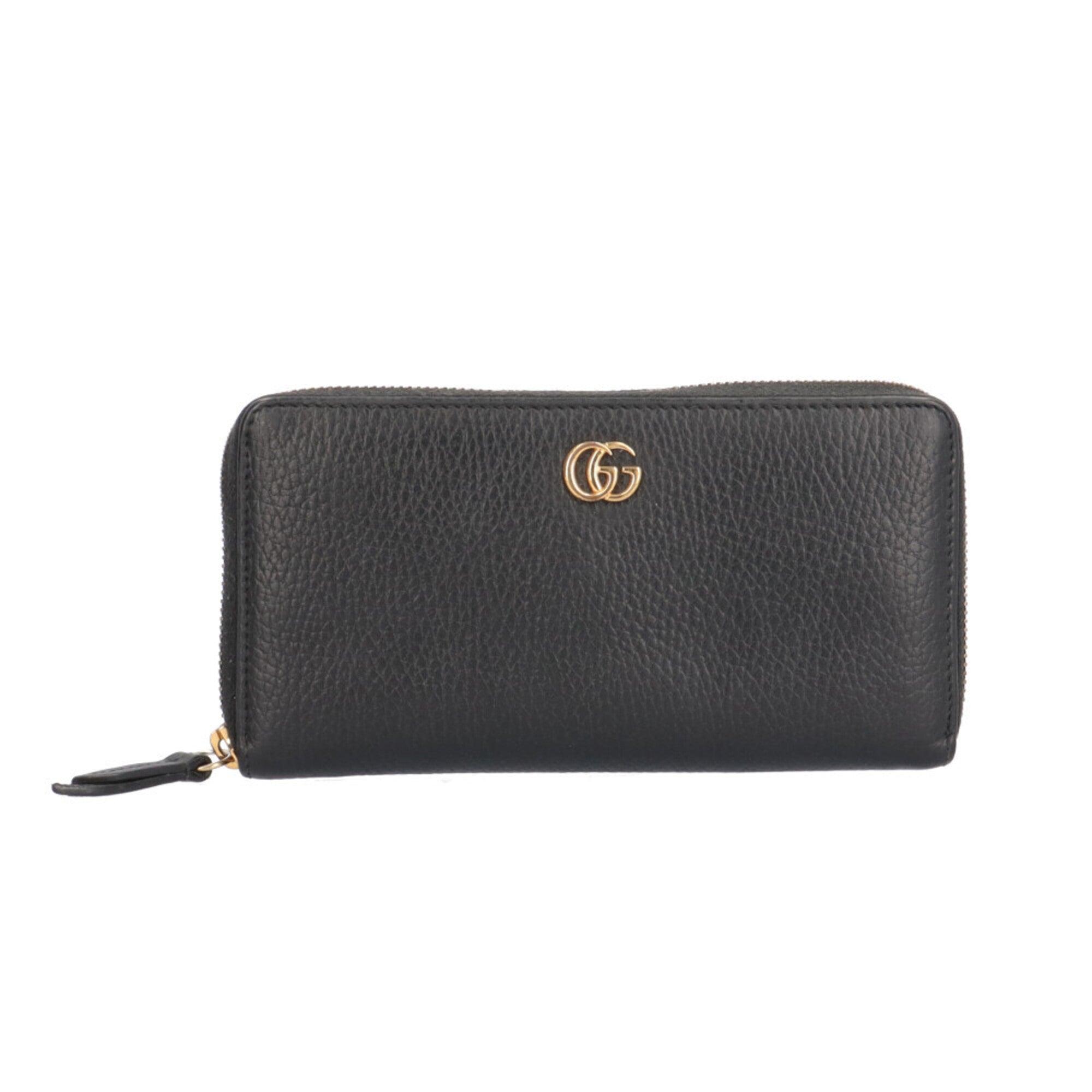Gucci Black Leather Long Wallet (Bi-Fold) (Pre-Owned)