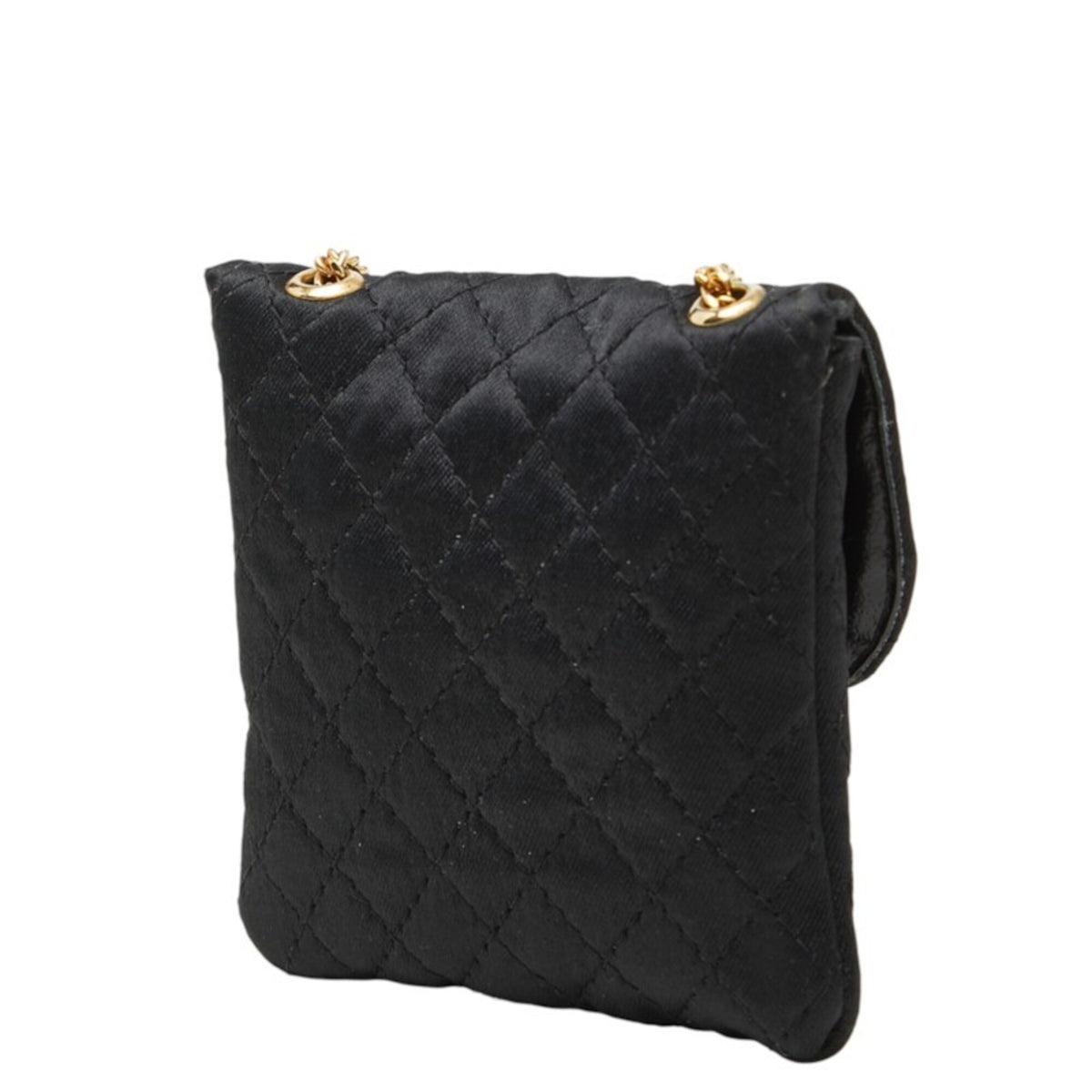 Chanel Black Satin Handbag Pouch (Pre-Owned)