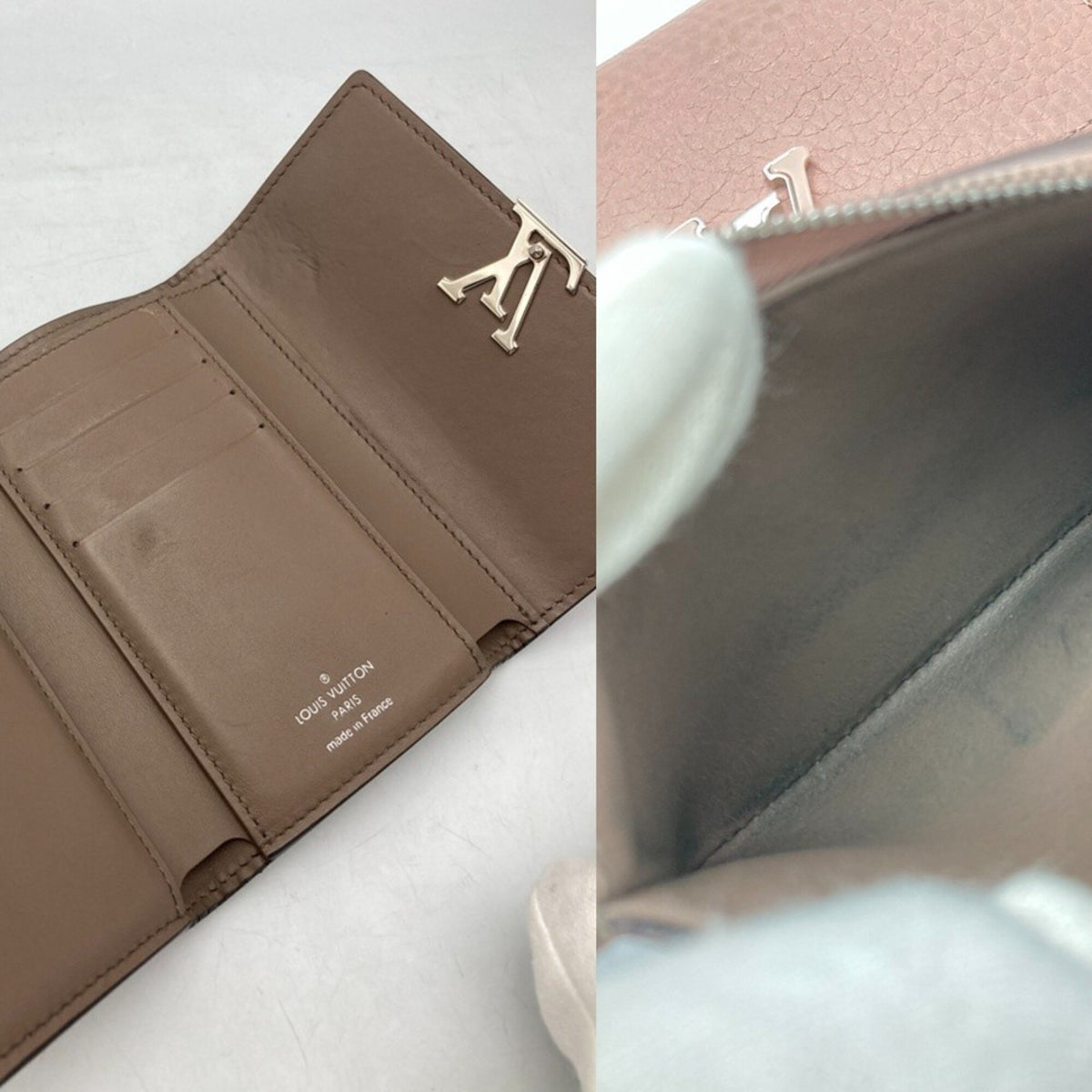 Louis Vuitton Magnolia Pink Leather Wallet (Tri-Fold) (Pre-Owned)