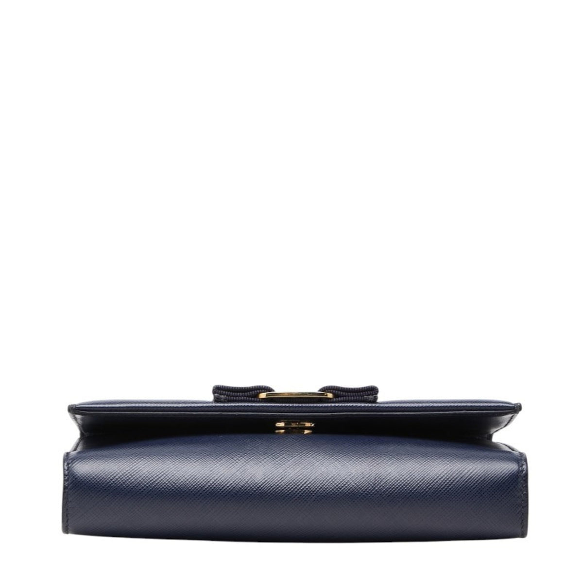 Salvatore Ferragamo Navy Leather Shoulder Bag (Pre-Owned)