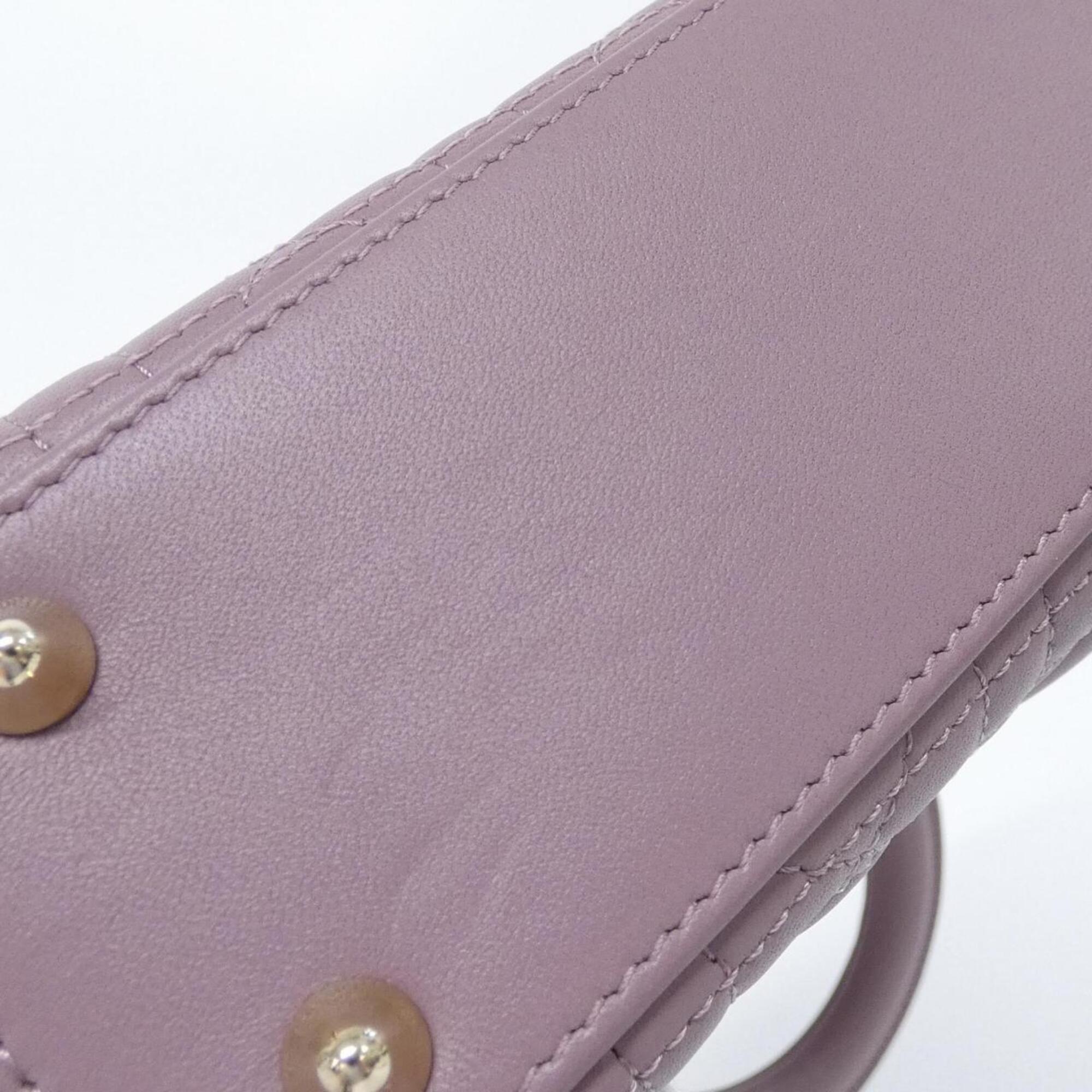 Christian Dior Pink Leather Handbag (Pre-Owned)