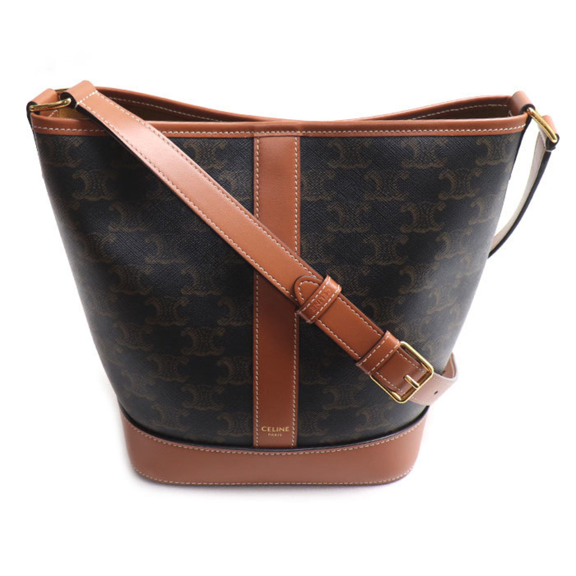 Celine Pvc Leather Basket Shoulder Bag (Pre-Owned)