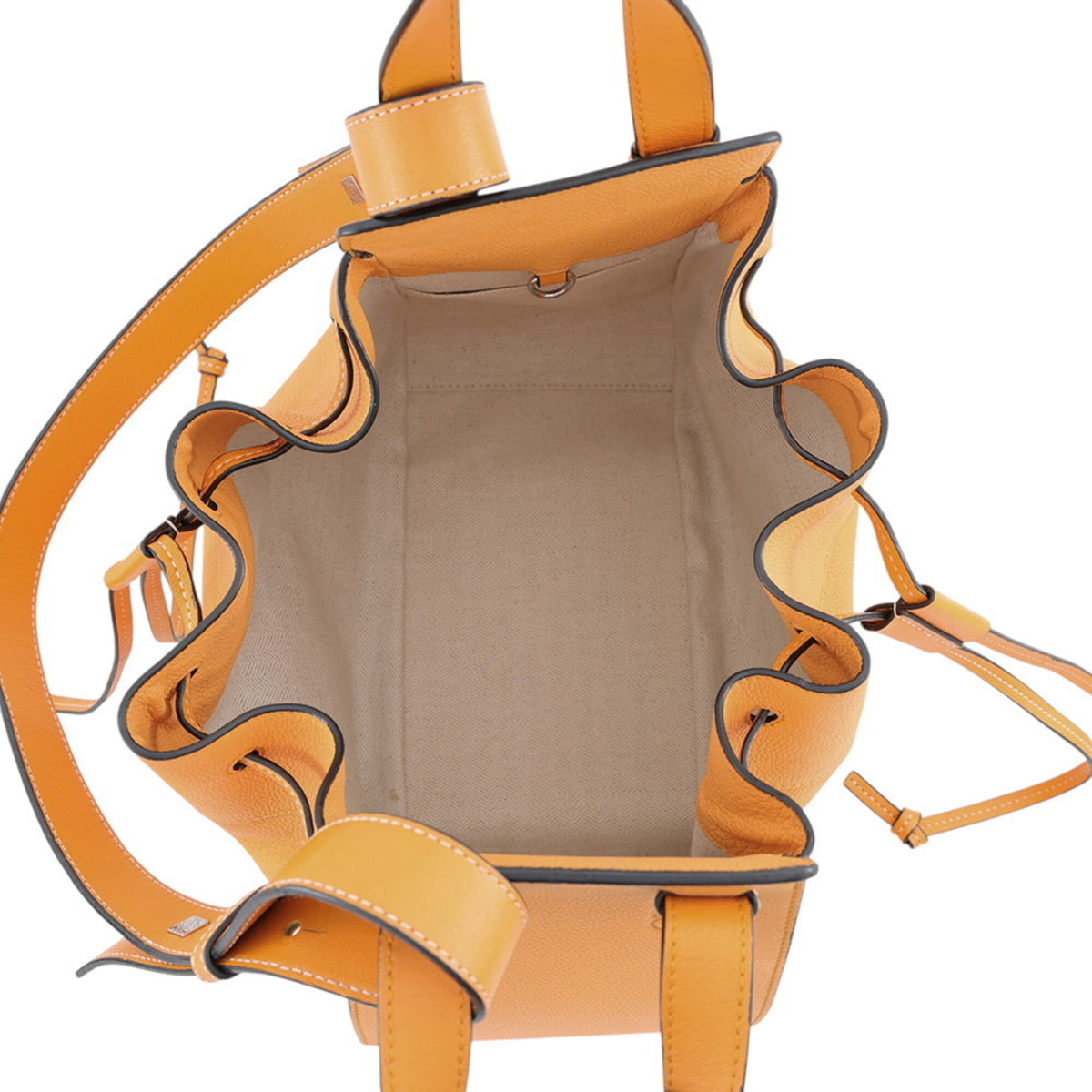 Loewe Orange Leather Handbag (Pre-Owned)