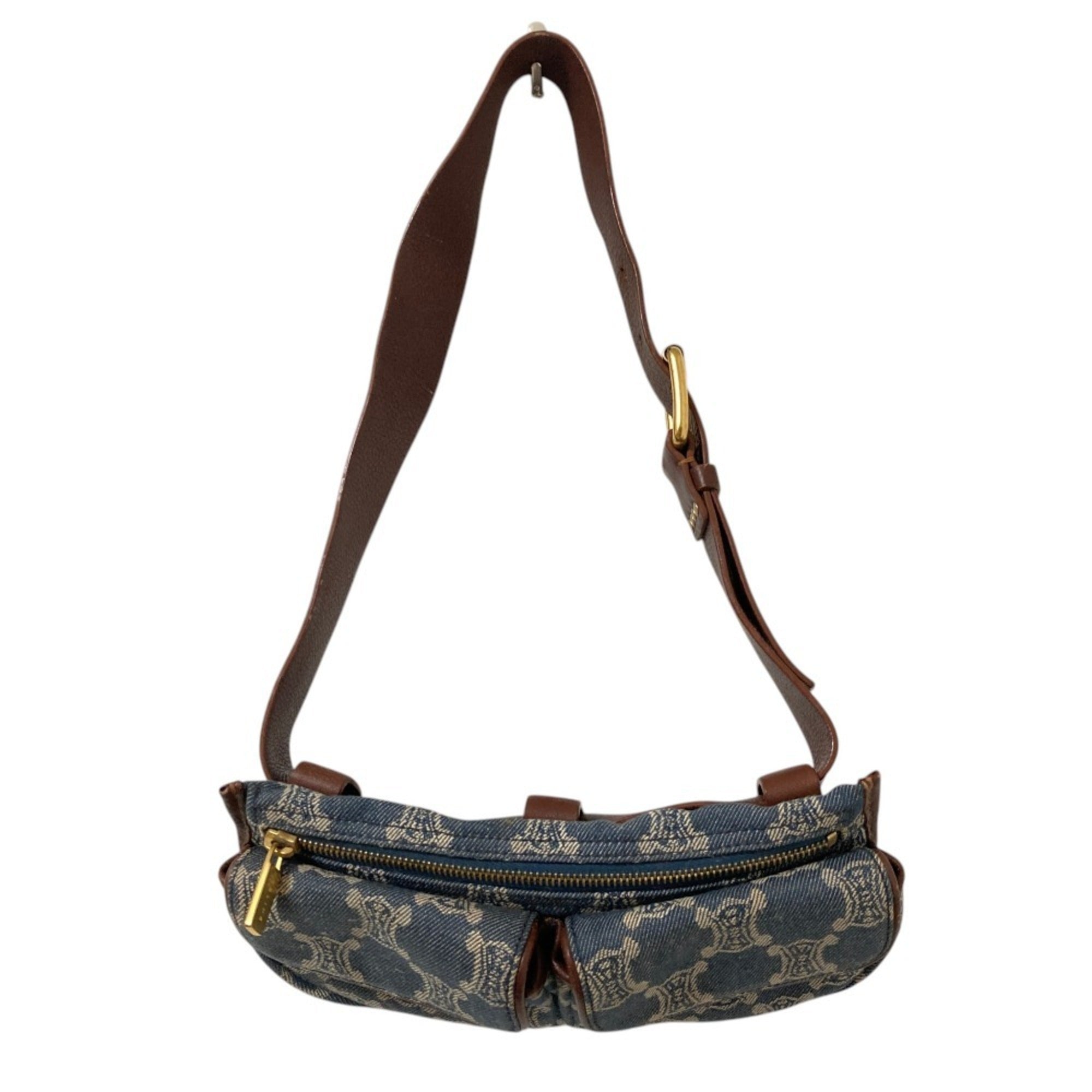 Celine Macadam Blue Denim Fanny Pack (Pre-Owned)