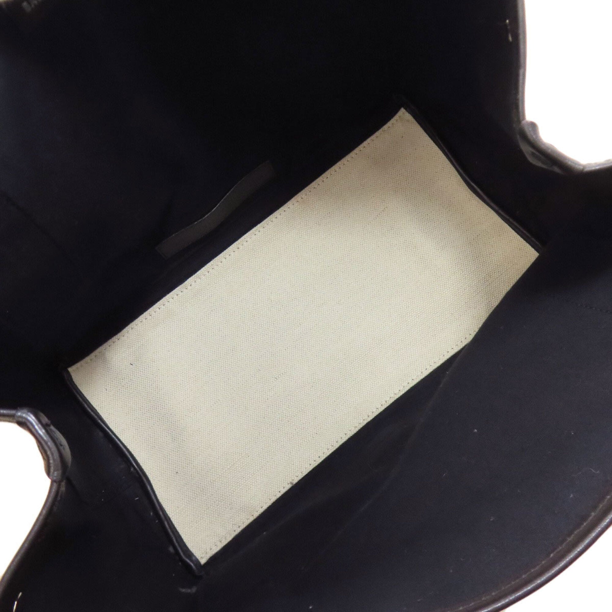 Balenciaga Black White Canvas Handbag Pouch (Pre-Owned)