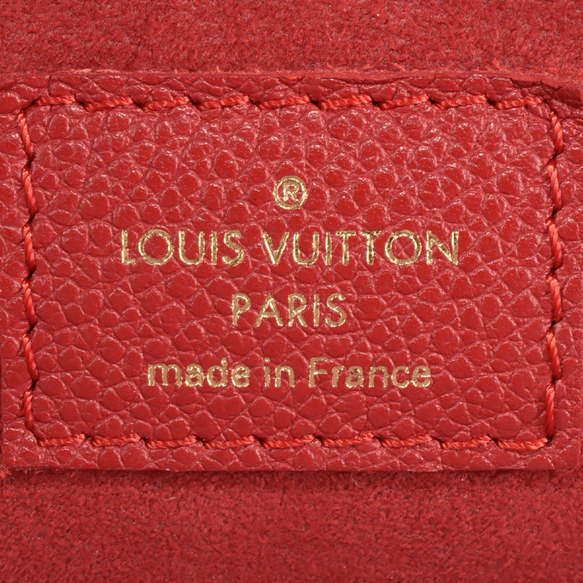 Louis Vuitton Red Color Monogram Empreinte Shoulder Bag (Pre-Owned)