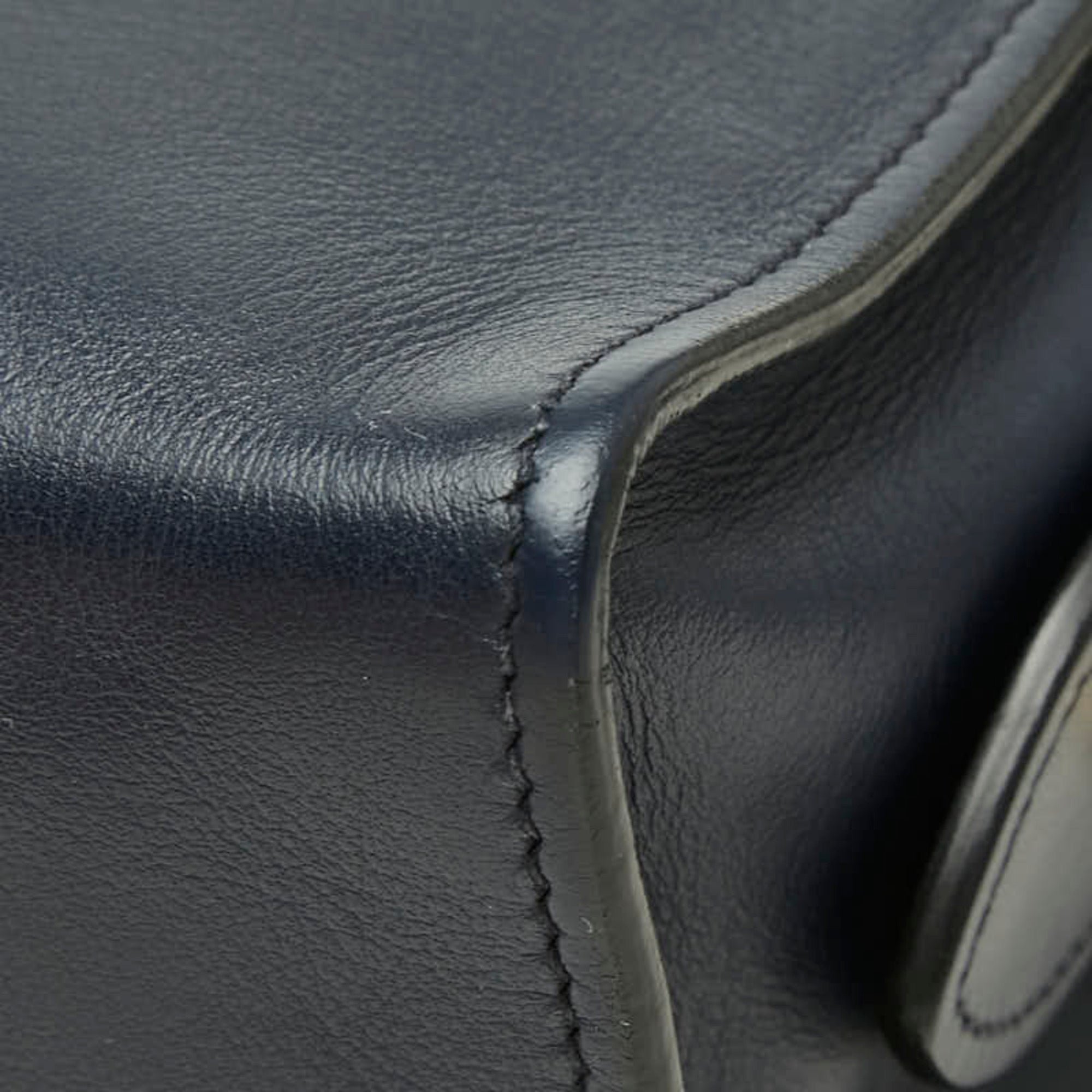 Prada Multi-Color Navy Leather Shoulder Bag (Pre-Owned)