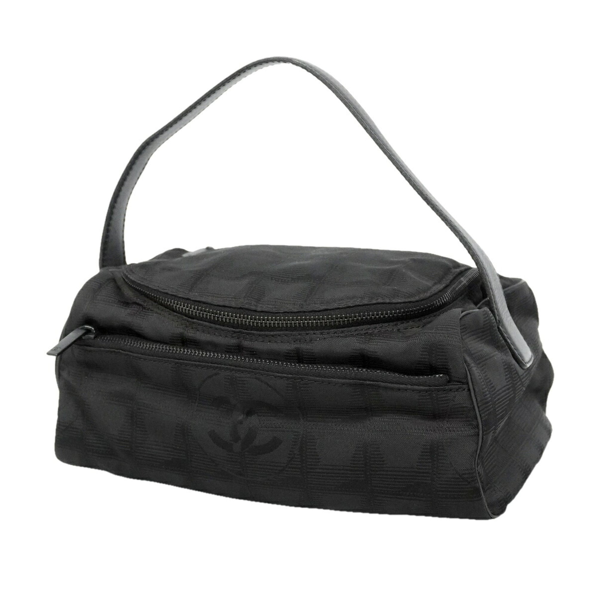 Chanel Black Nylon Vanity Bag (Pre-Owned)