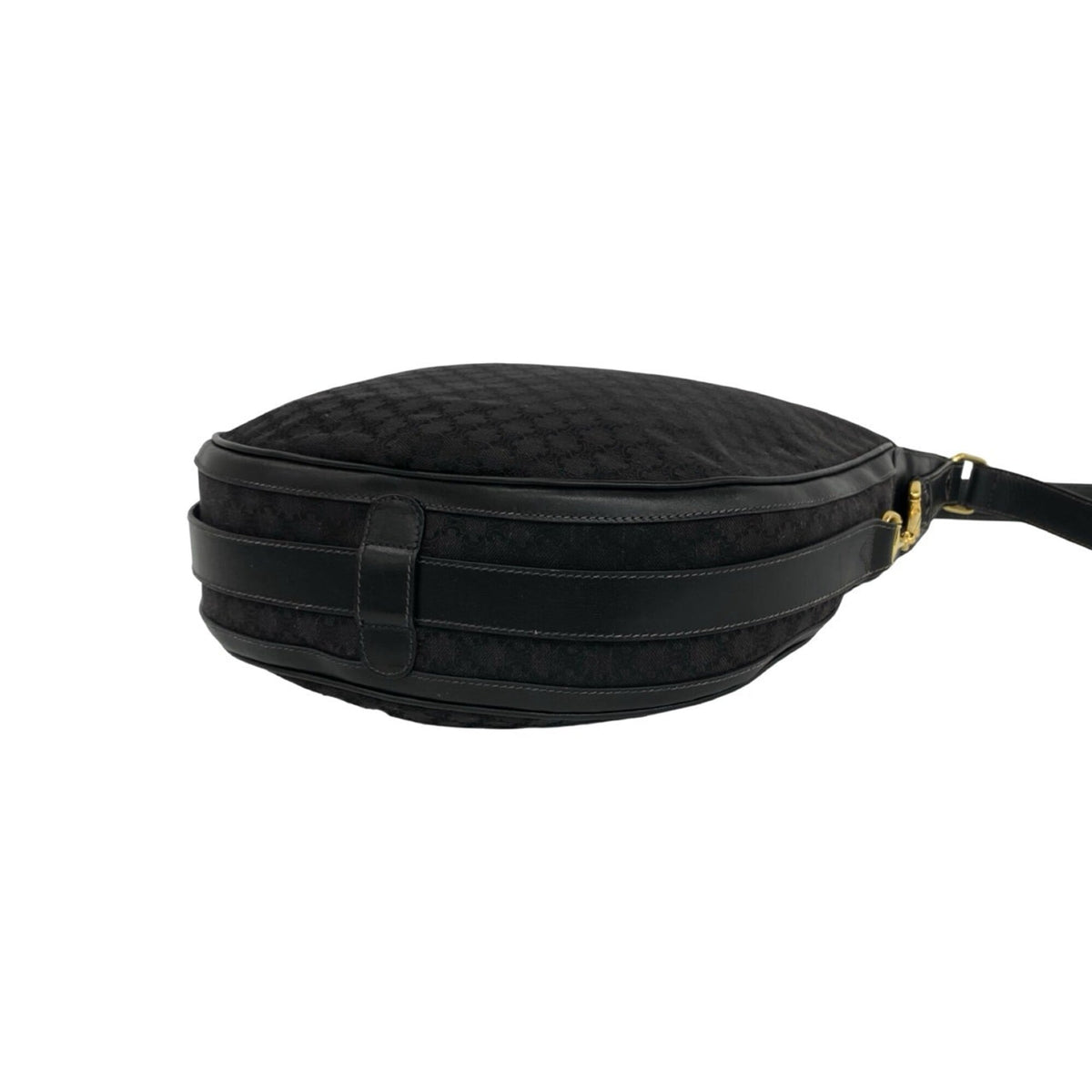 Celine Black Canvas Leather Crossbody Bag Shoulder Bag (Pre-Owned)