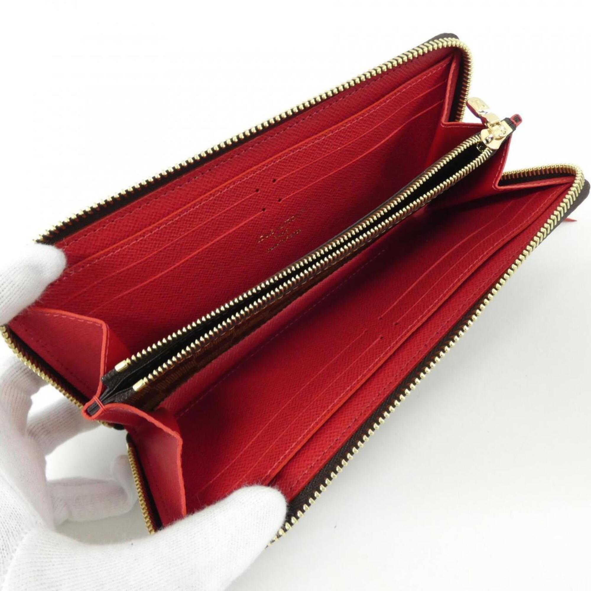 Louis Vuitton Damier Ebene Coated Canvas Long Wallet (Bi-Fold) (Pre-Owned)