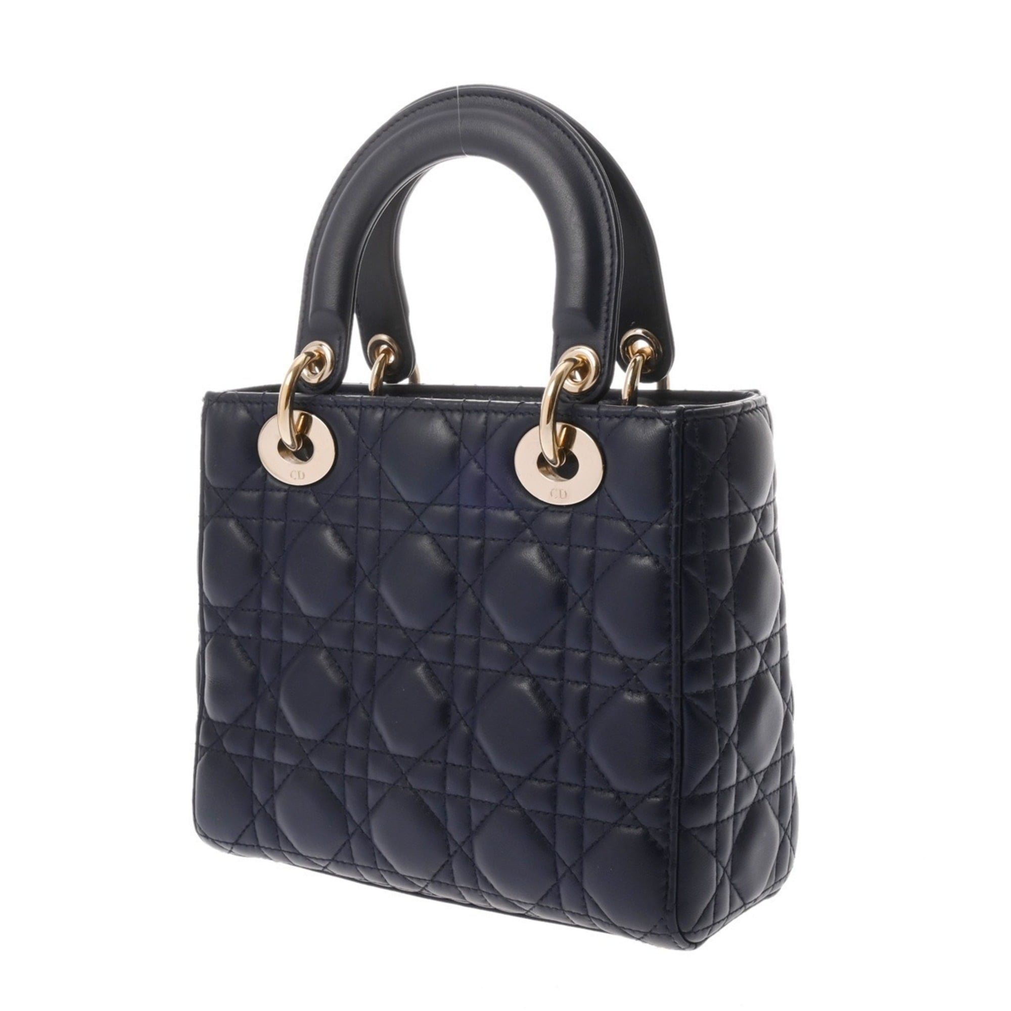 Christian Dior Navy Leather Handbag (Pre-Owned)