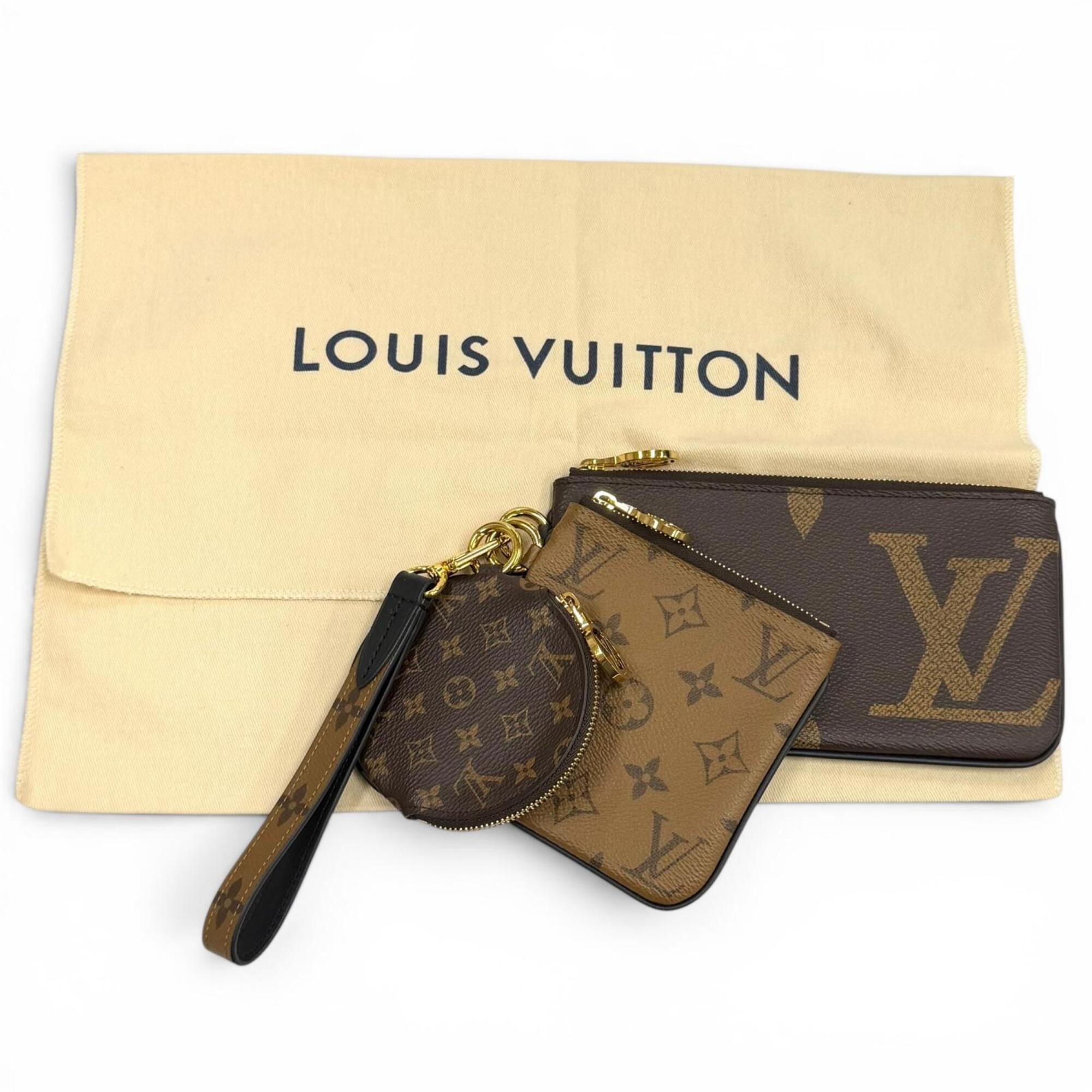 Louis Vuitton Brown Leather Pochette (Pre-Owned)