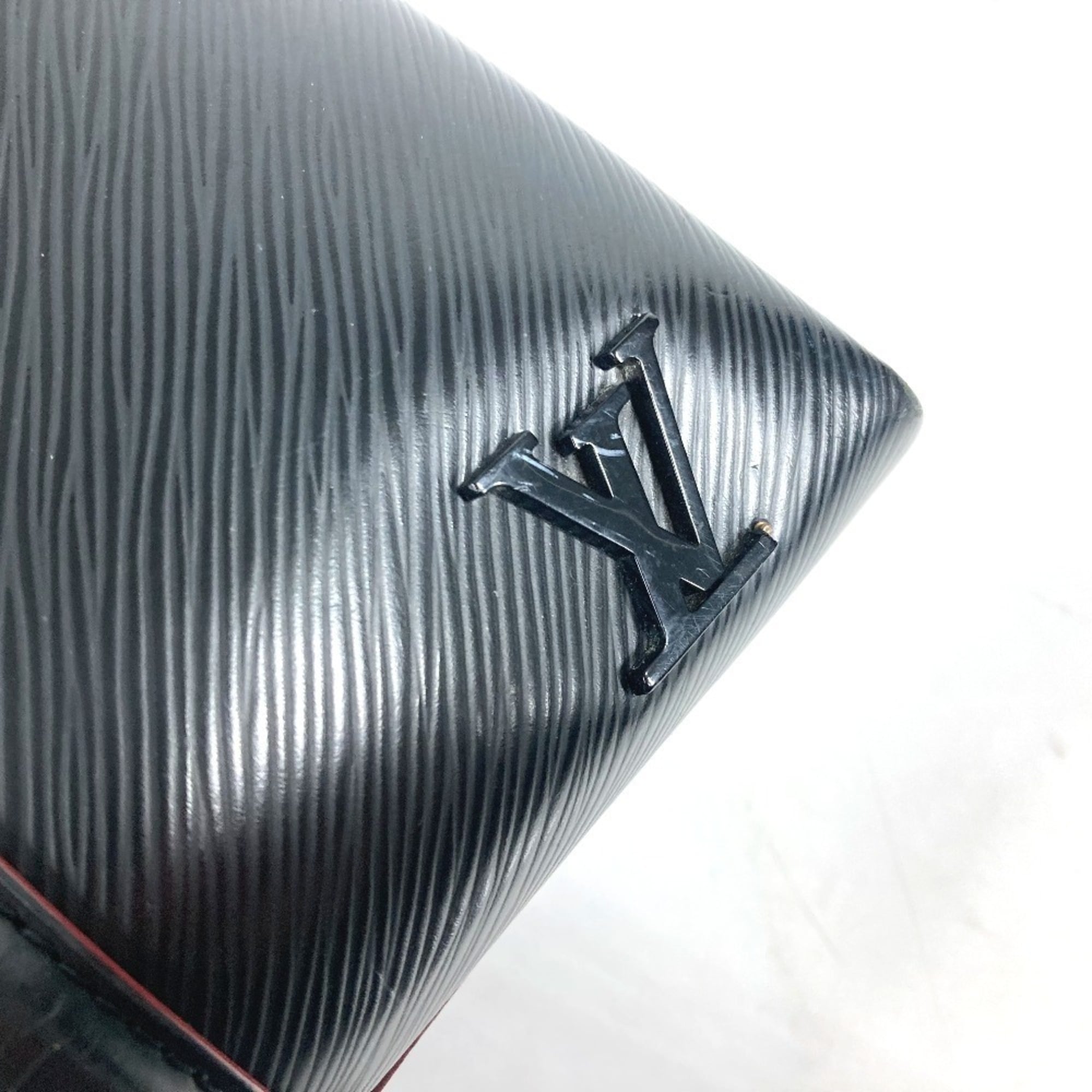 Louis Vuitton Black Noir Epi Leather Handbag Tote Bag (Pre-Owned)