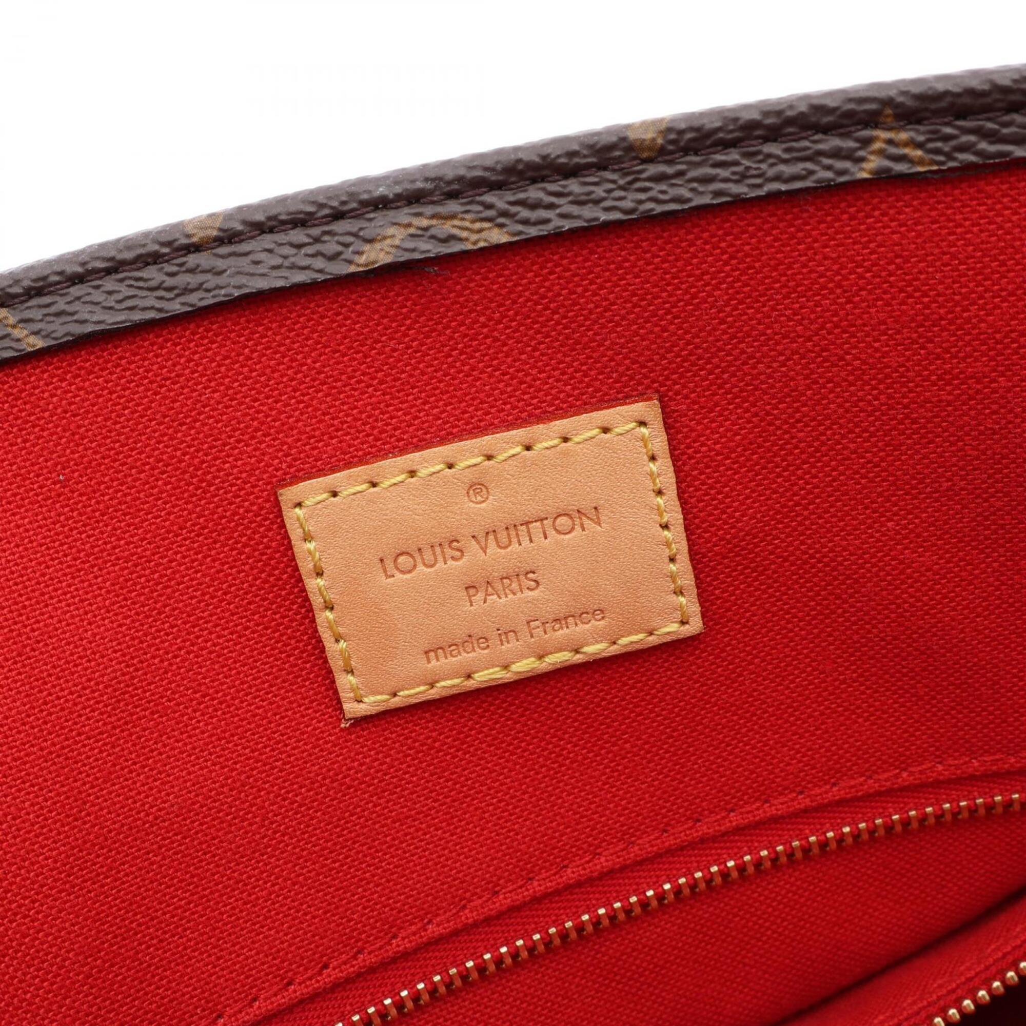 Louis Vuitton Brown Coated Canvas Pvc Monogram Leather Handbag Tote Bag (Pre-Owned)