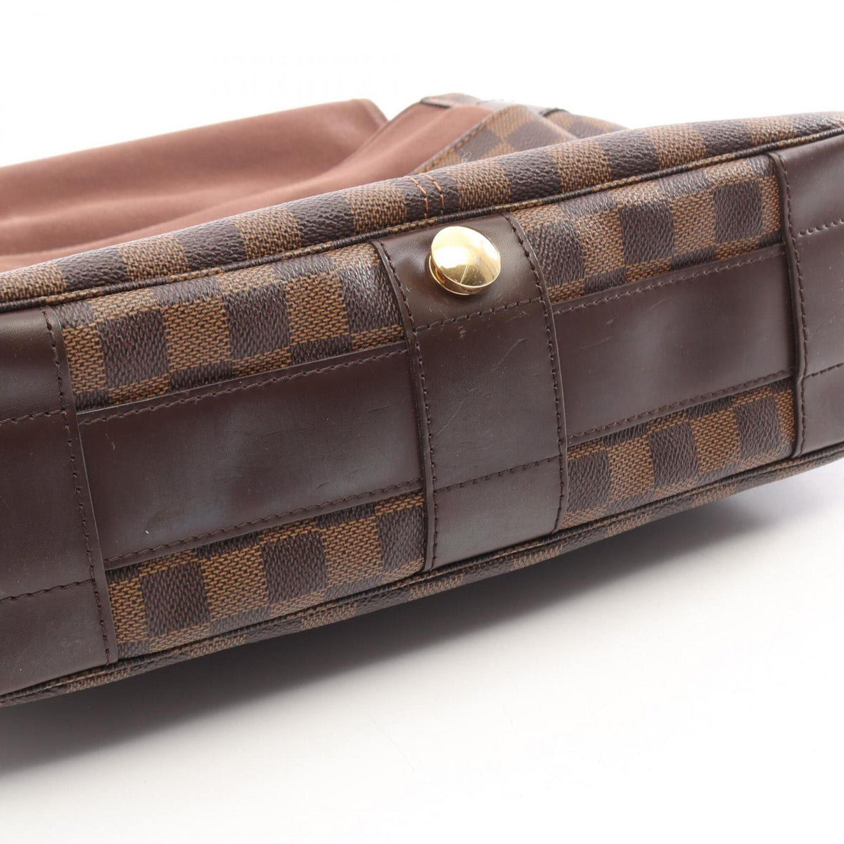 Louis Vuitton Brown Damier Canvas Coated Canvas Leather Handbag Shoulder Bag (Pre-Owned)