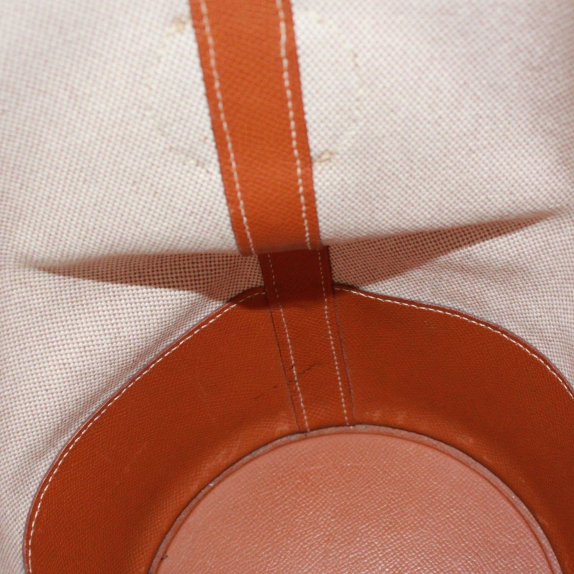 Hermes Brown Ivory Toile H Courchevel Leather Shoulder Bag (Pre-Owned)