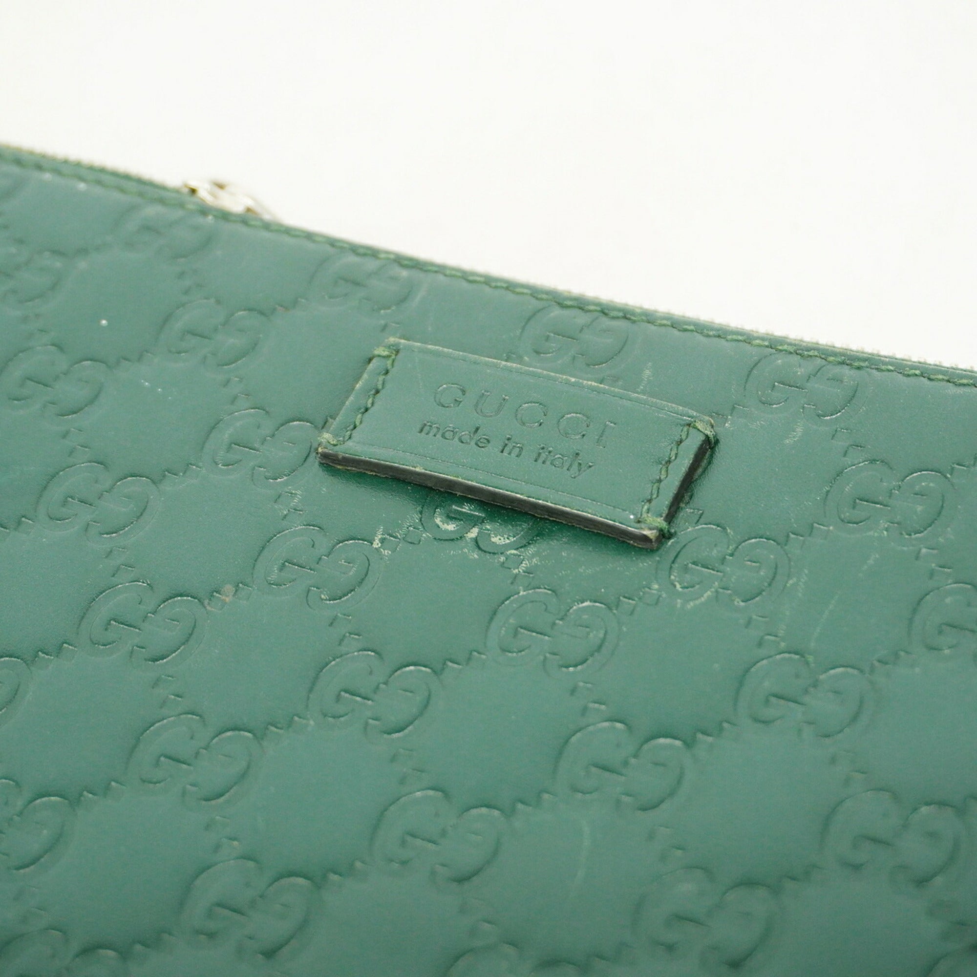 Gucci Green Leather Shoulder Bag (Pre-Owned)