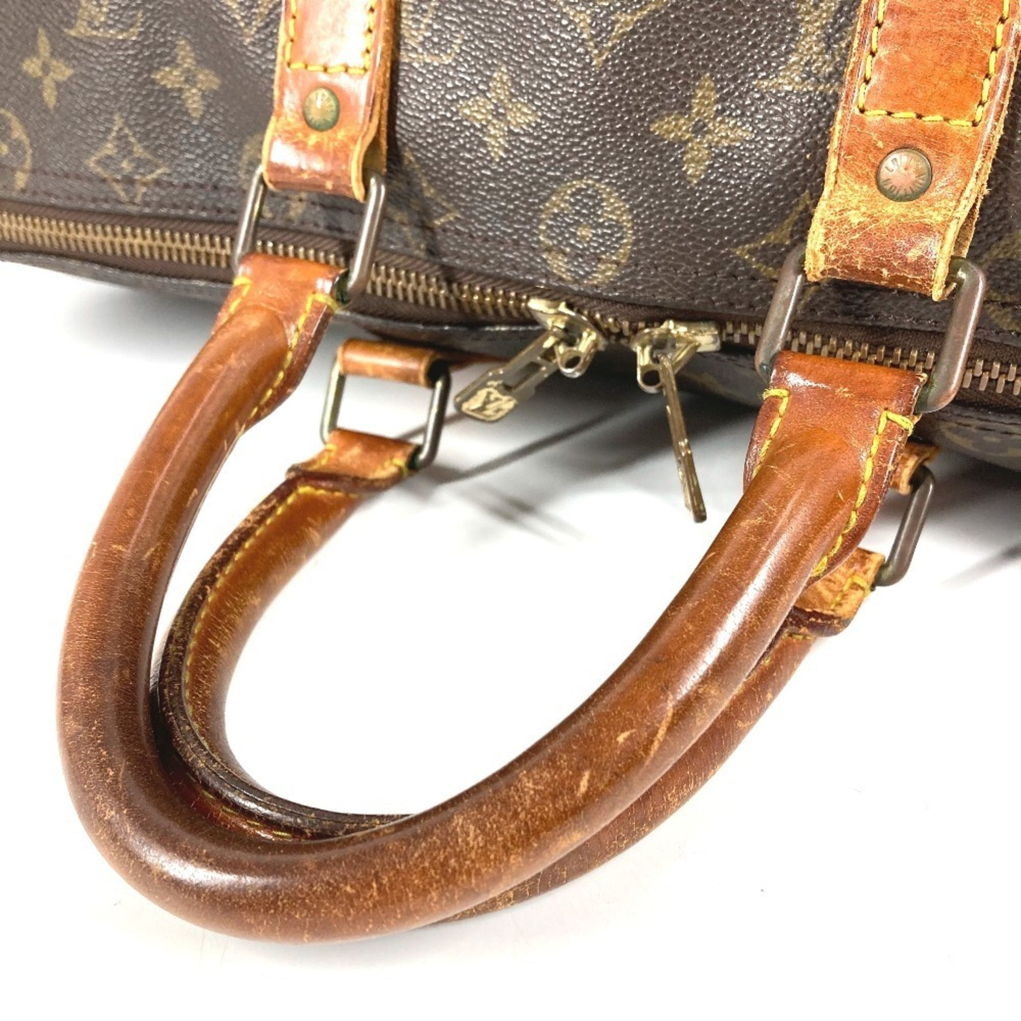 Louis Vuitton Brown Galle Monogram Monogram Boston Bag Handbag (Pre-Owned)
