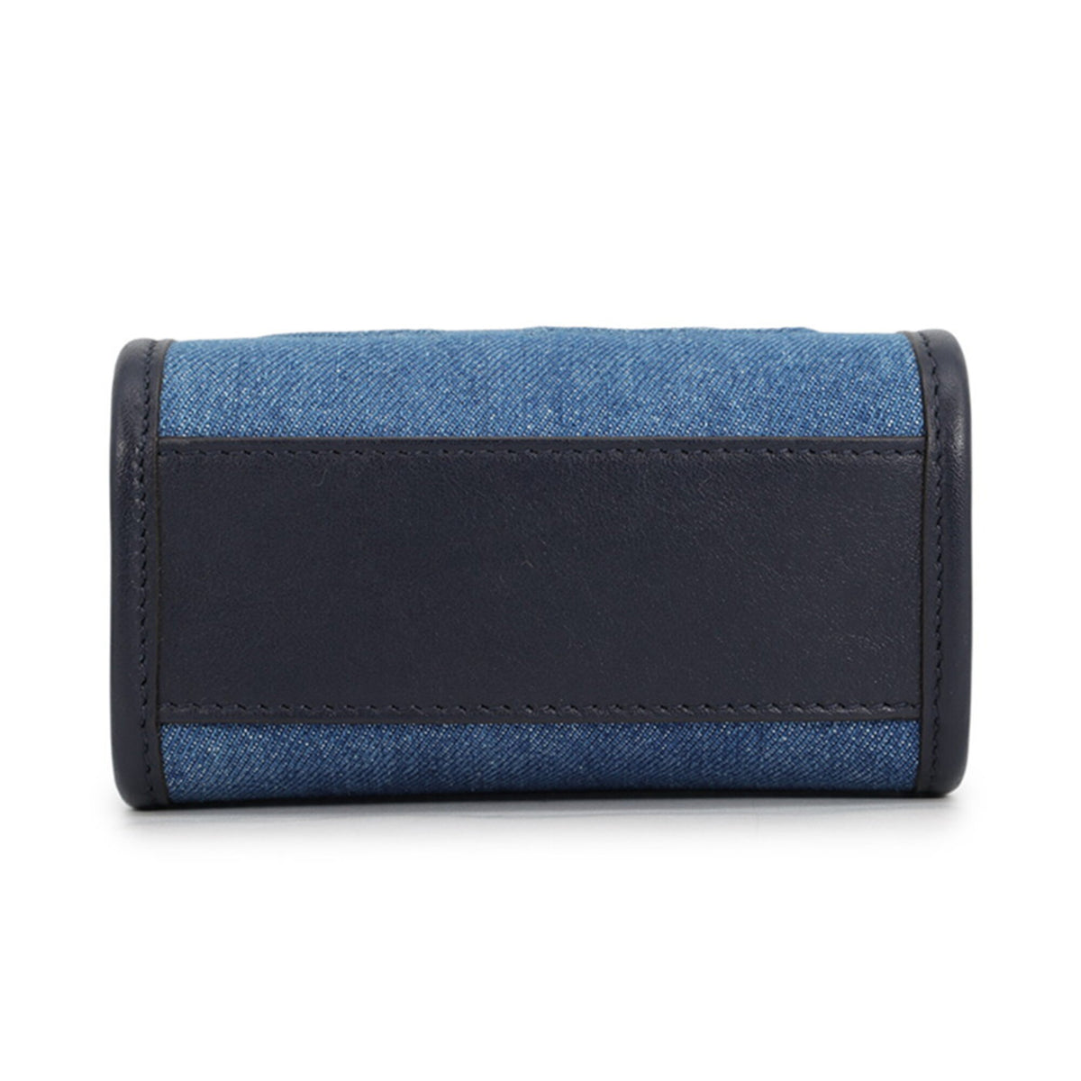 Jimmy Choo Blue Navy Canvas Leather Handbag Shoulder Bag (Pre-Owned)