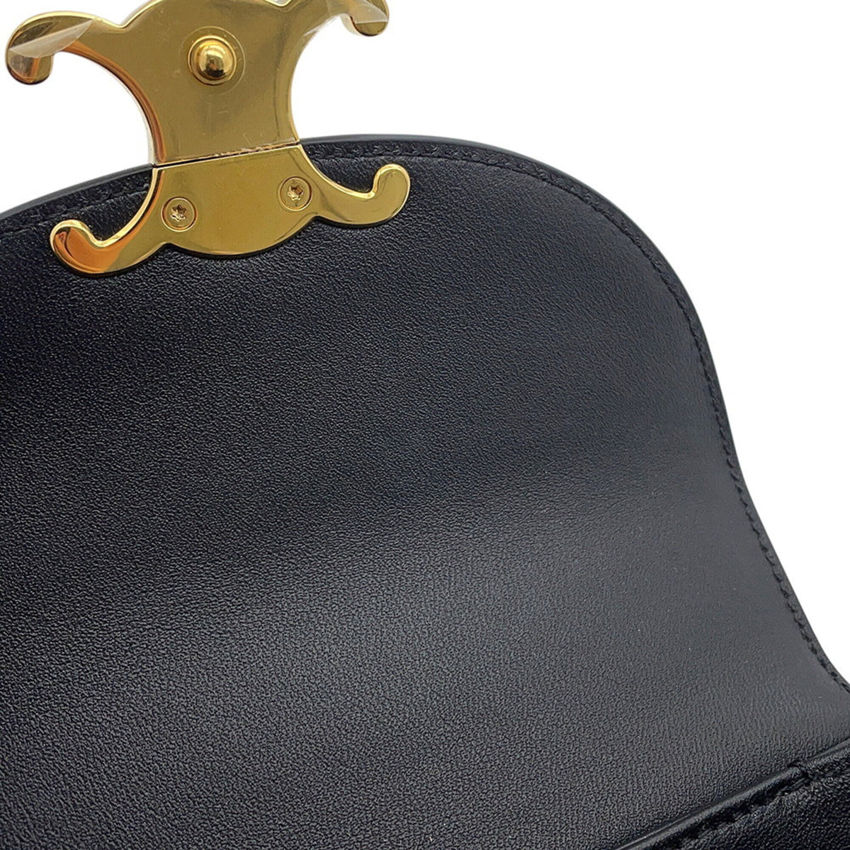 Celine Black Leather Handbag Shoulder Bag (Pre-Owned)