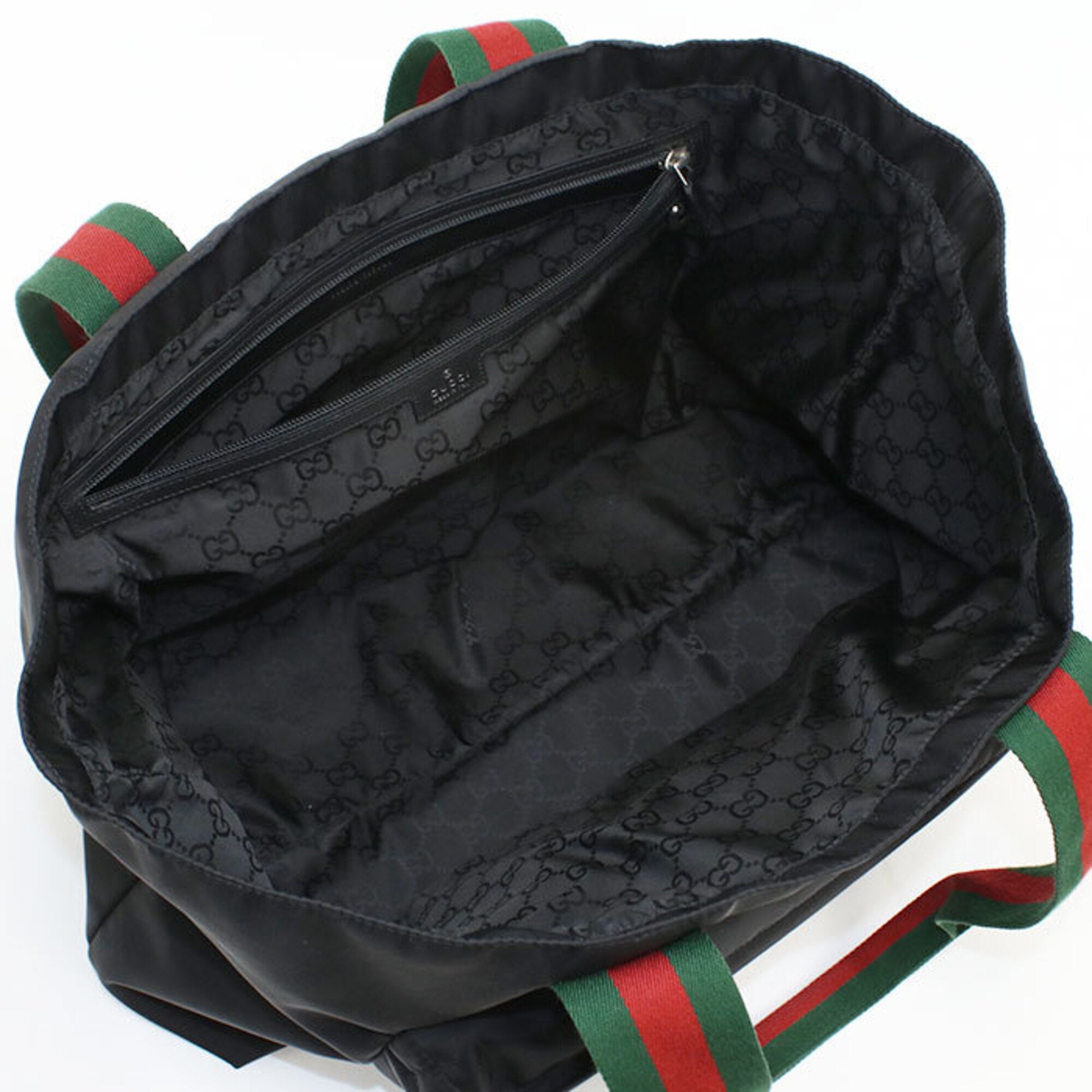 Gucci Black Nylon Tote Bag (Pre-Owned)