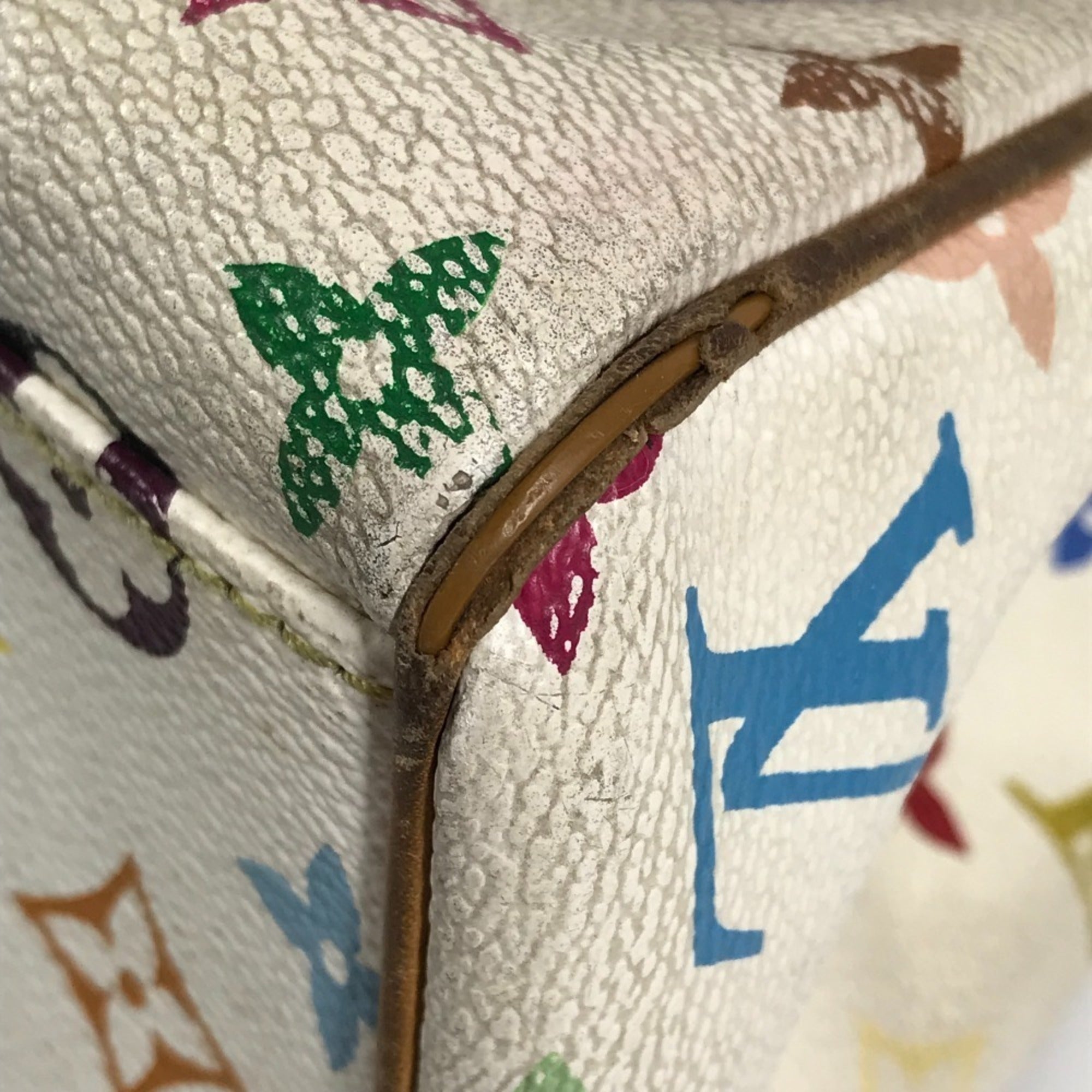 Louis Vuitton Blanc Monogram Multicolore Shoulder Bag Tote Bag (Pre-Owned)