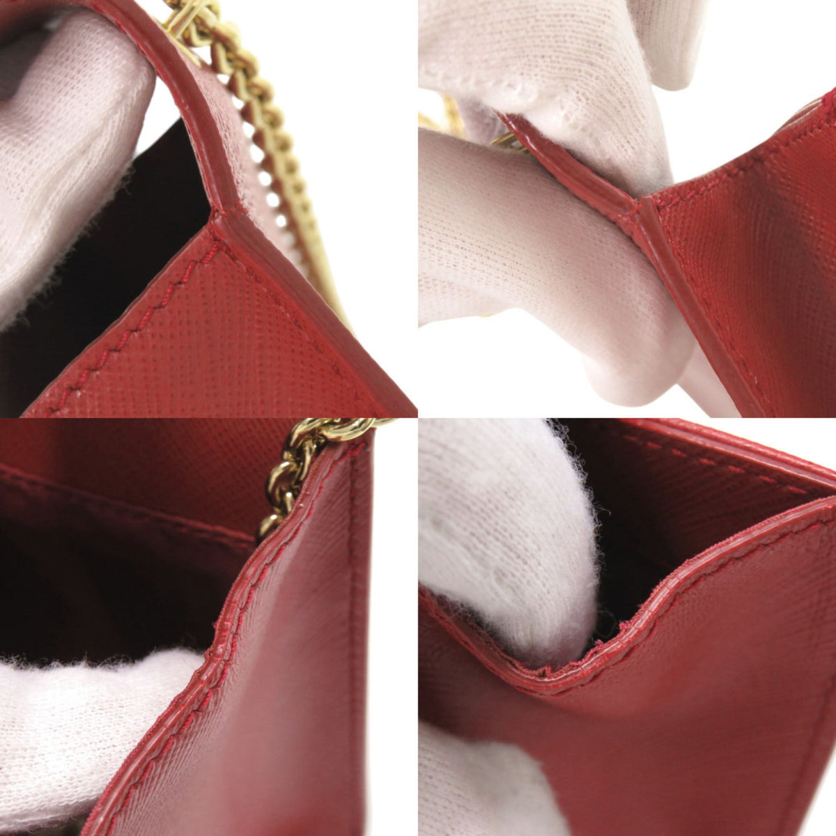 Salvatore Ferragamo Red Color Leather Shoulder Bag (Pre-Owned)