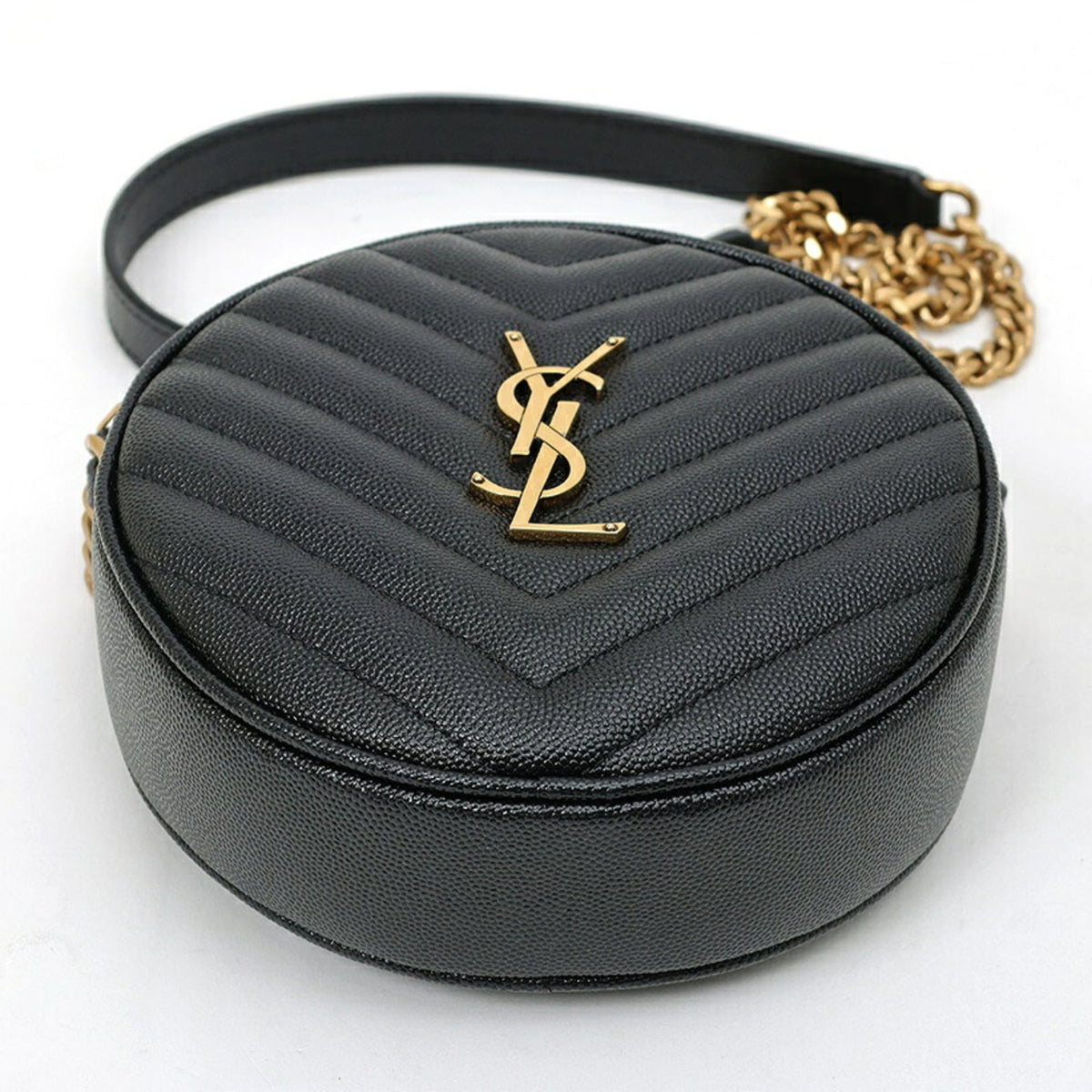 Saint Laurent Black Leather Shoulder Bag (Pre-Owned)