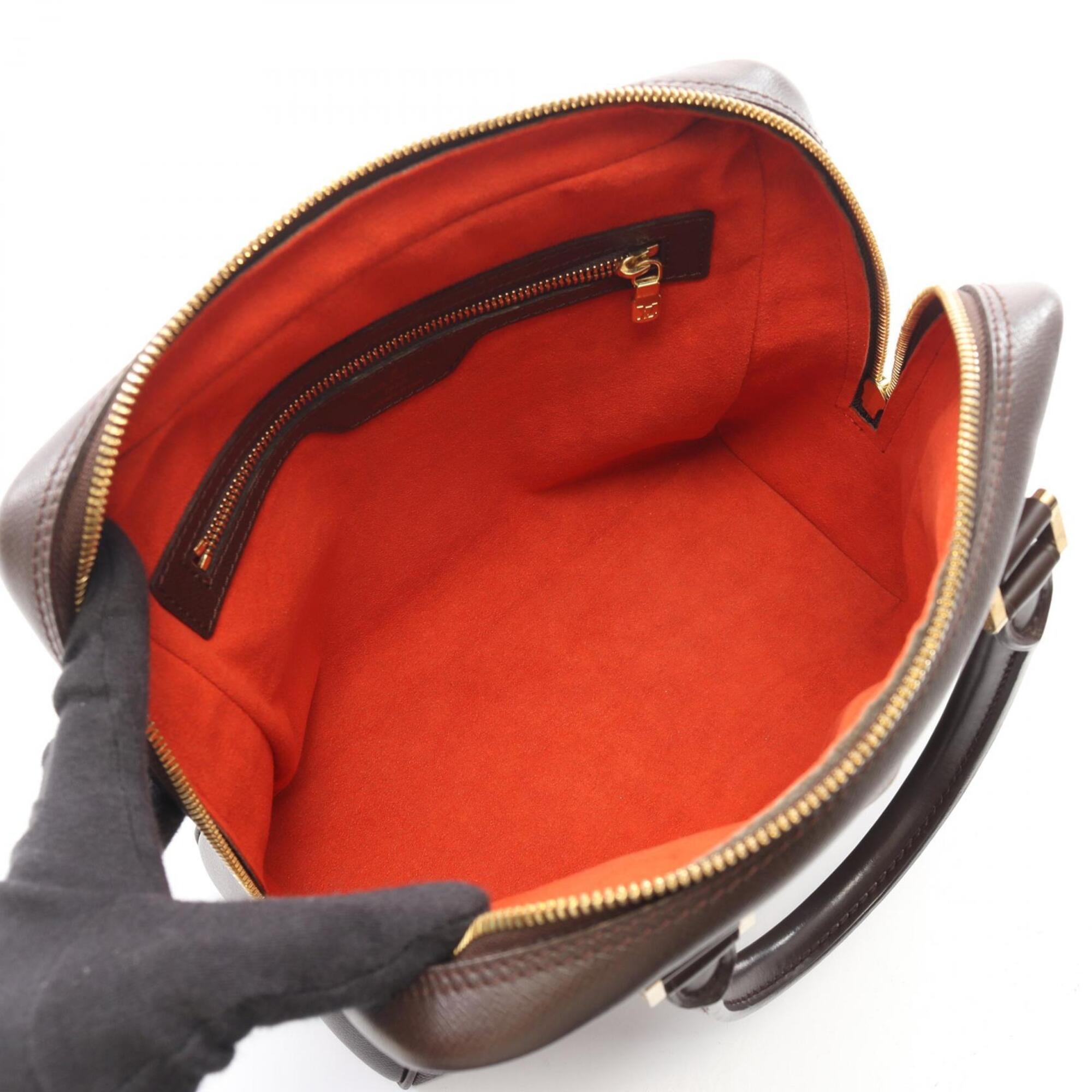 Louis Vuitton Brown Coated Canvas Leather Handbag (Pre-Owned)