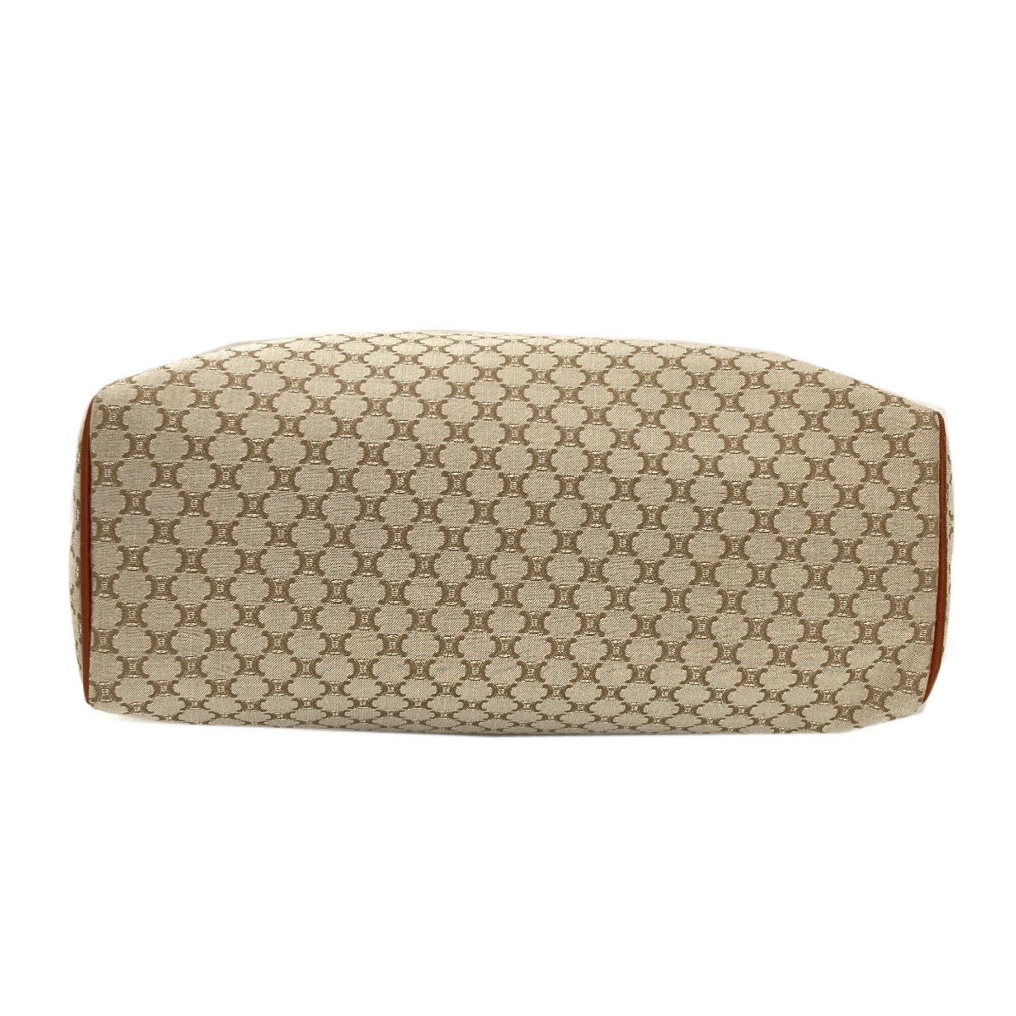 Celine Macadam Brown Canvas Handbag (Pre-Owned)