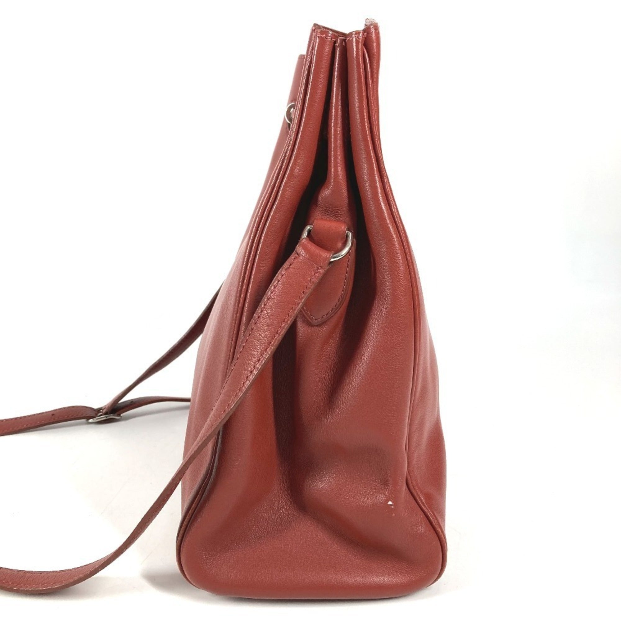 Hermes Kelly Brown Leather Shoulder Bag (Pre-Owned)