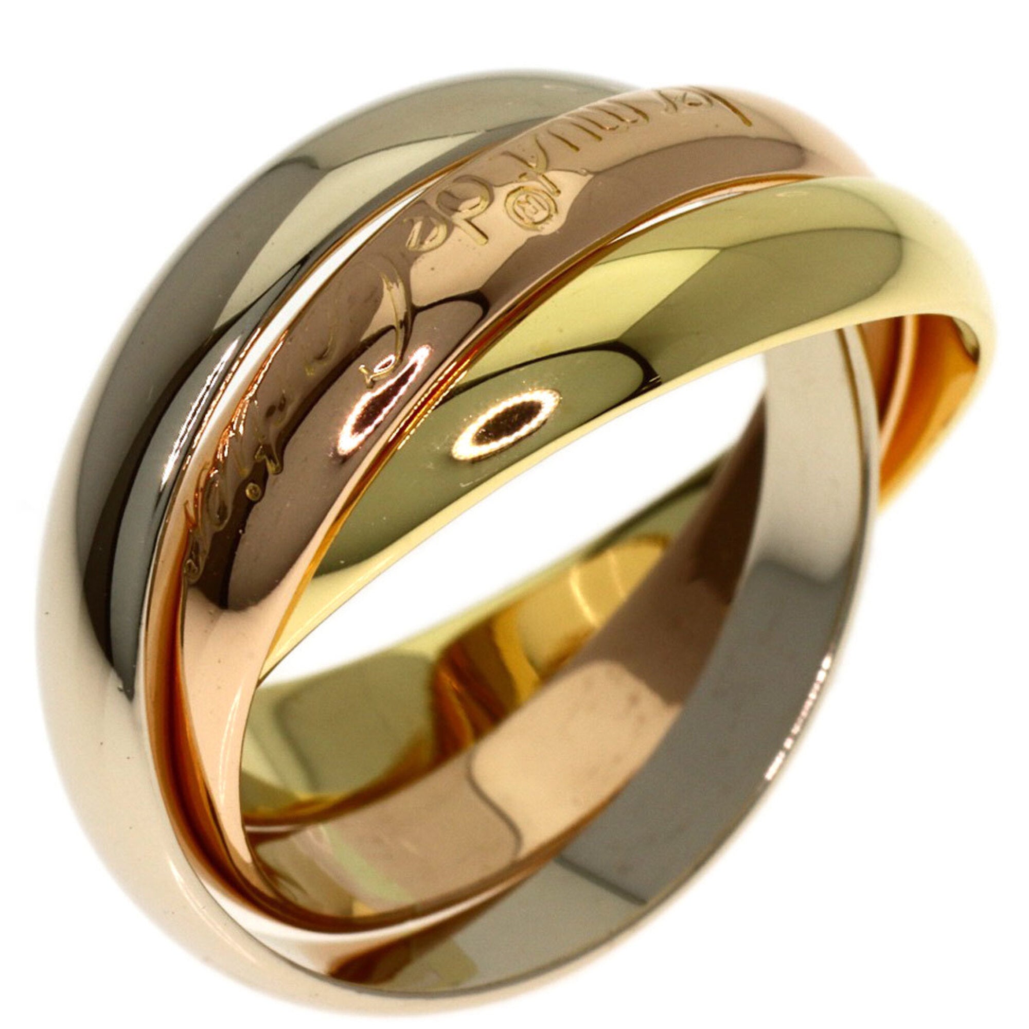 Cartier Trinity Yellow Gold (18K) Pink Gold (18K) White Gold (18K) Band Ring (Pre-Owned)